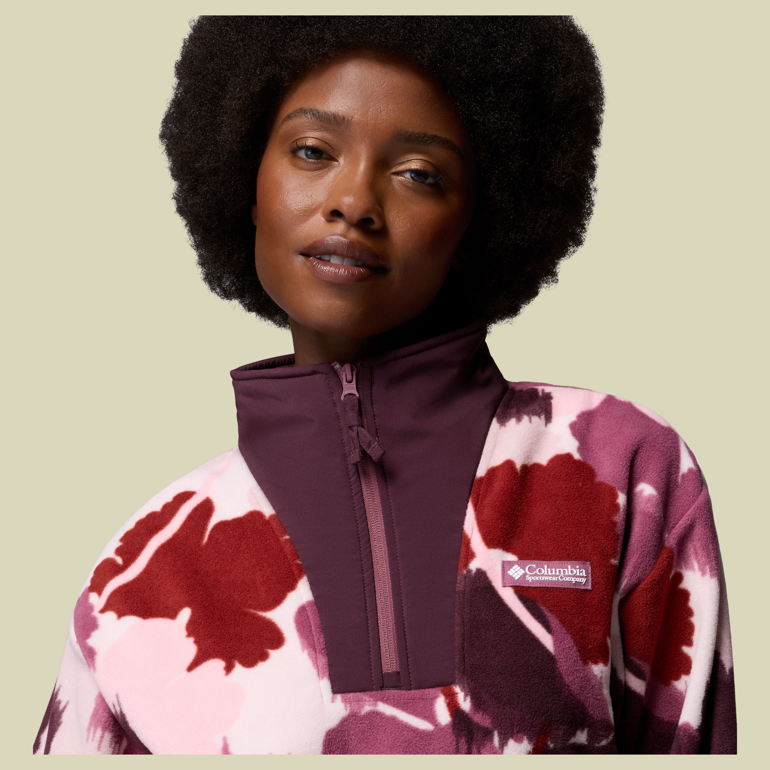 Sequoia Grove II Printed Half Zip Women XS lila - antique mauve ikatbloom