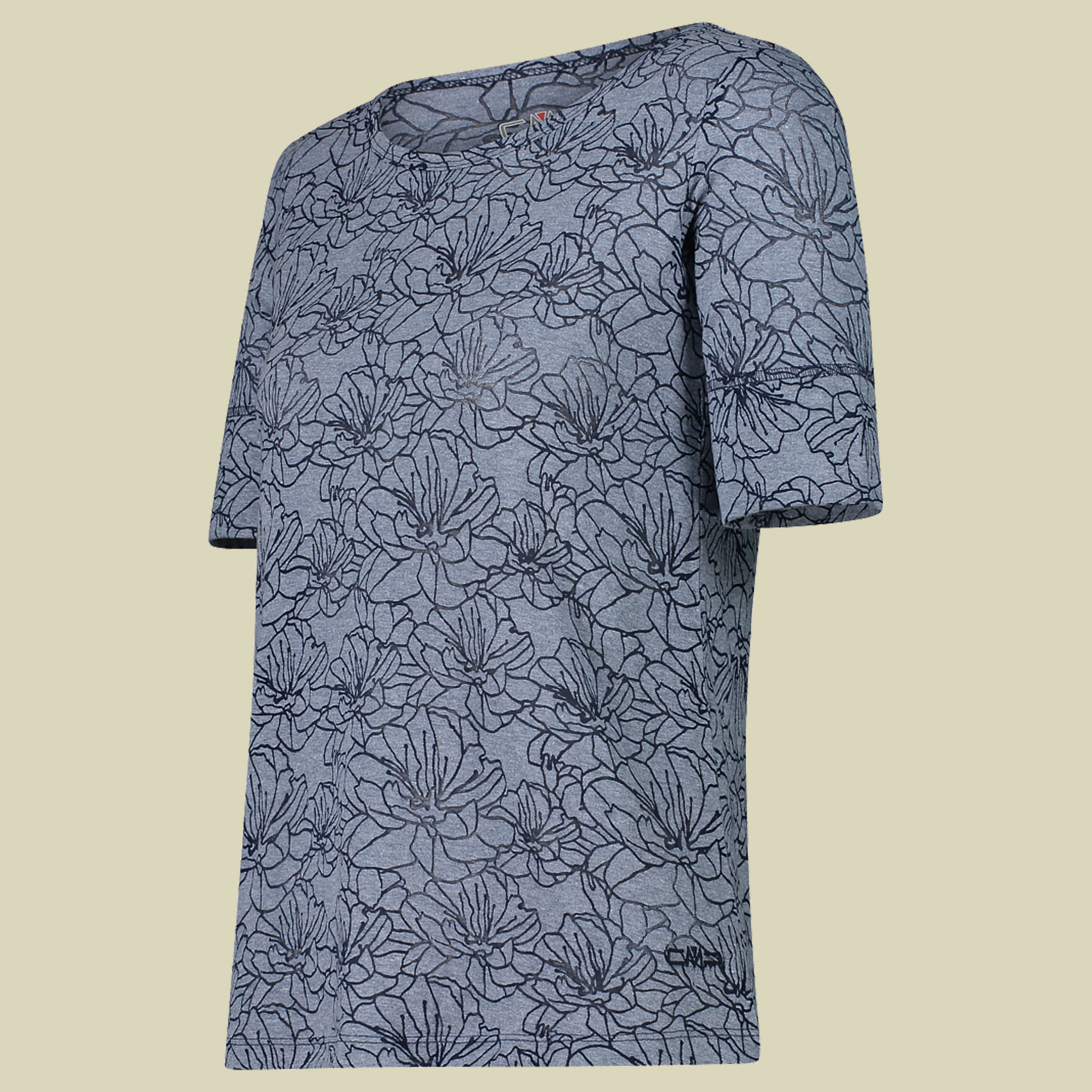 Woman T-Shirt Burn Out Jersey 32T6186 Größe 44 Farbe M926 blue