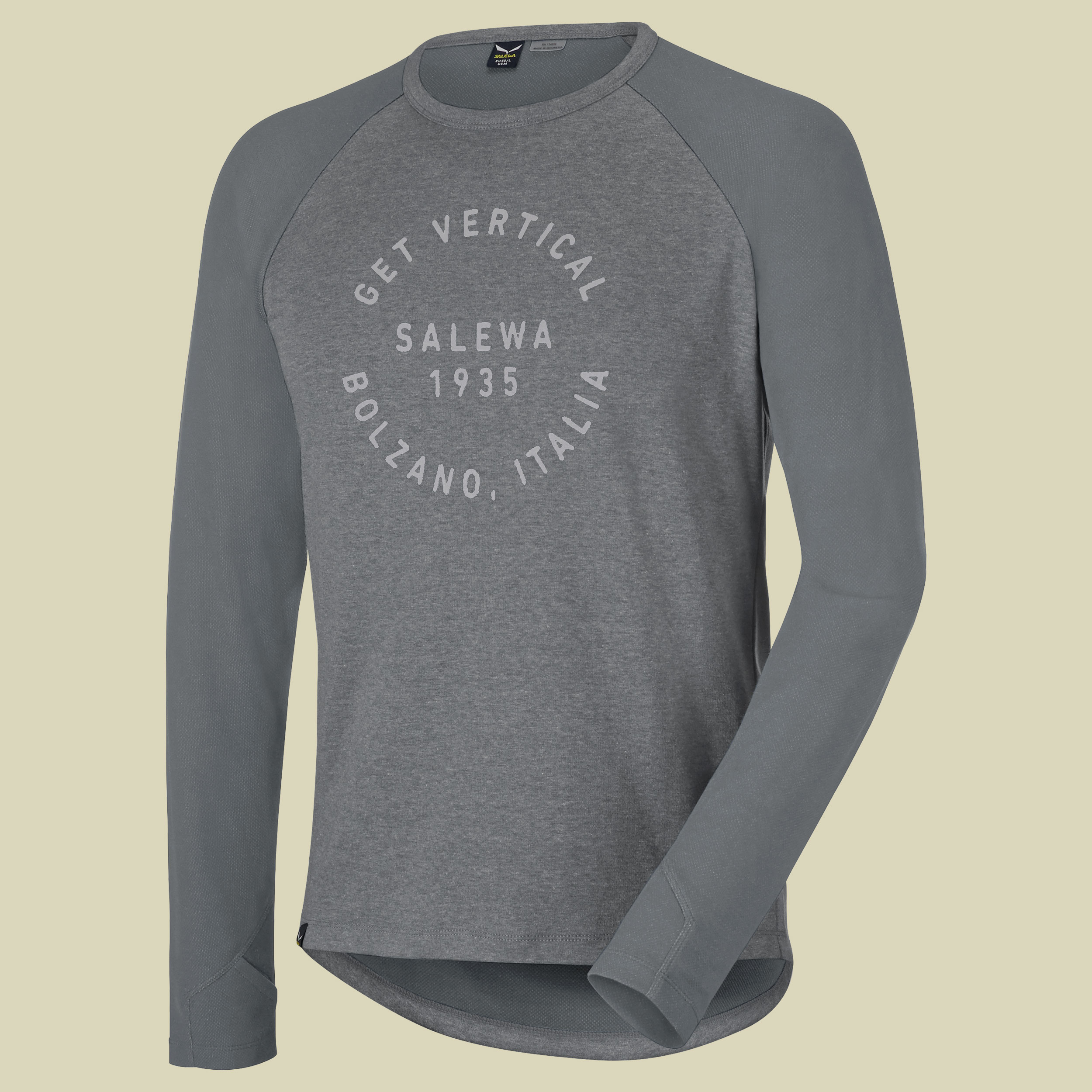 Puez Dry M L/S Tee Men Größe S Farbe quiet shade