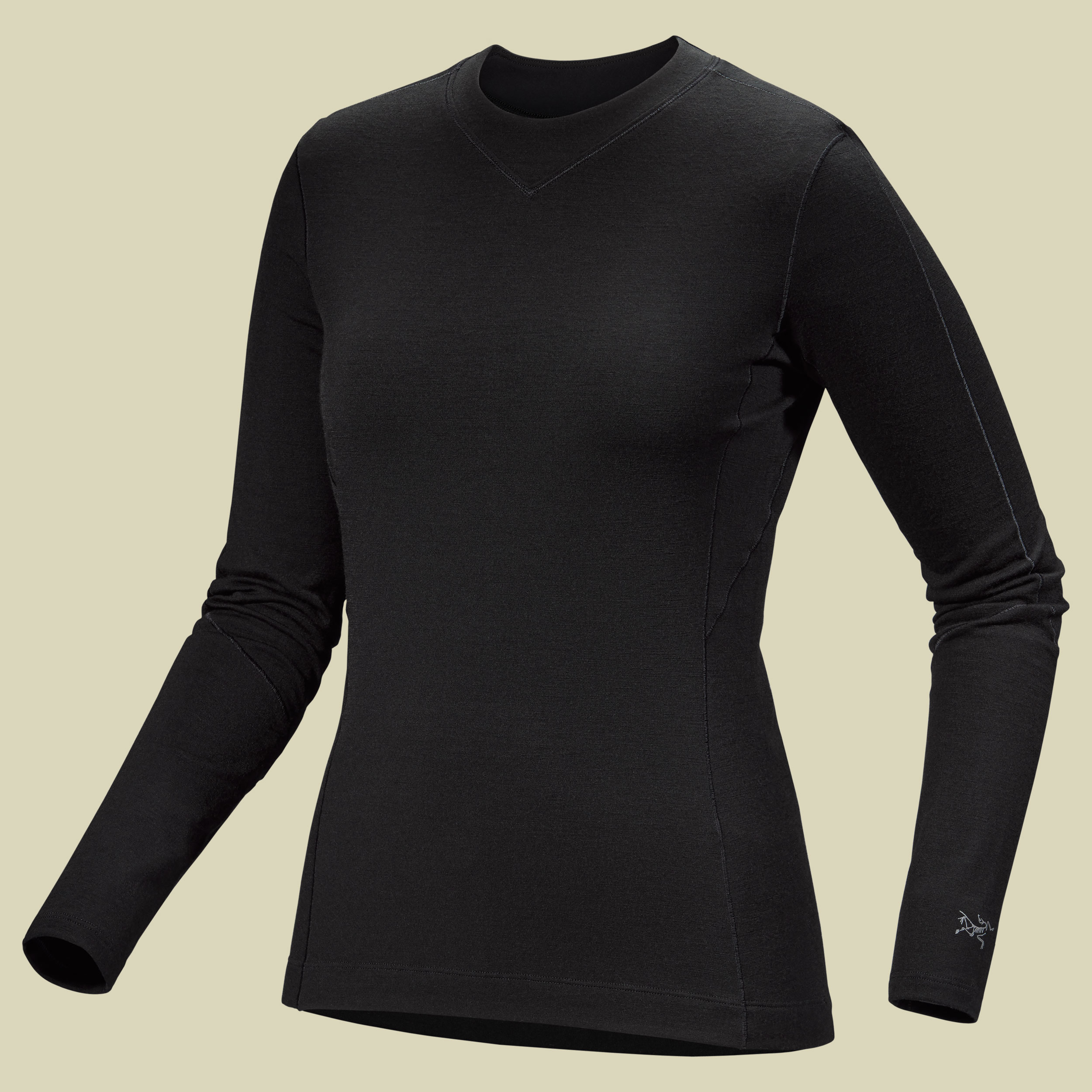 Rho Merino Wool LS Crew Women Größe M  Farbe black