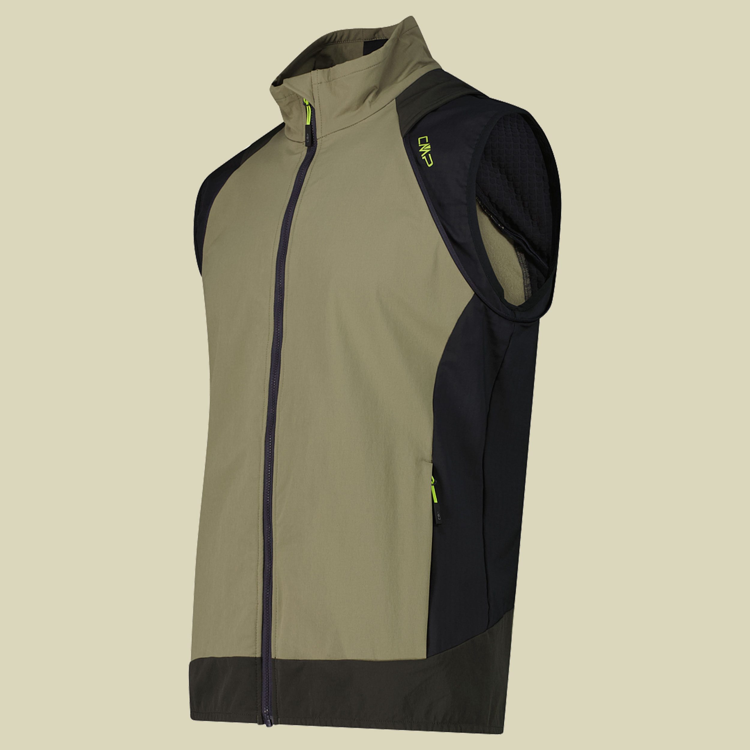 Man Jacket Hybrid with detachable sleeves 56 grün