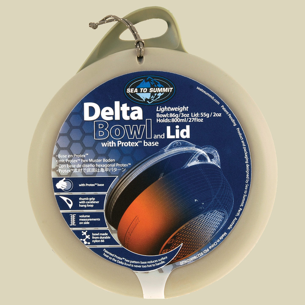 Delta Bowl with Lid Volumen 800 Farbe grey