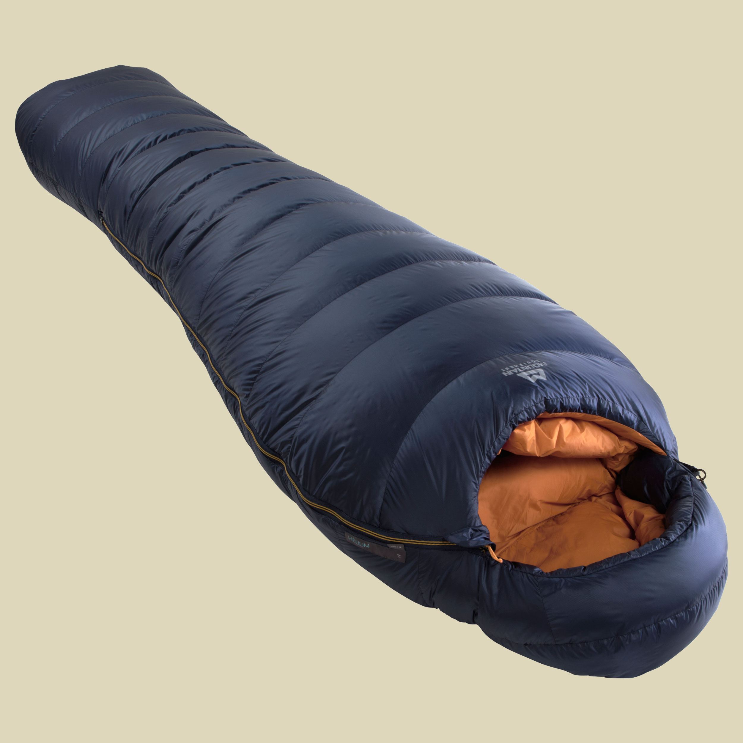 Helium 800 bis Körpergröße Schlafsack 200 cm cm Farbe cosmos, Reißverschluss Schlafsack links