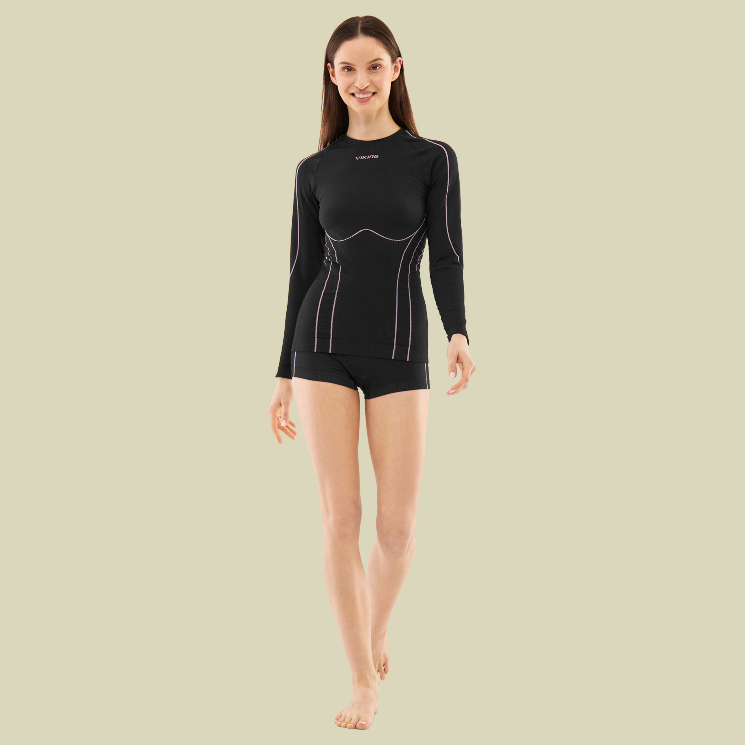 Base Layer Etna 2.0 Set Woman XS schwarz - Farbe black/purple