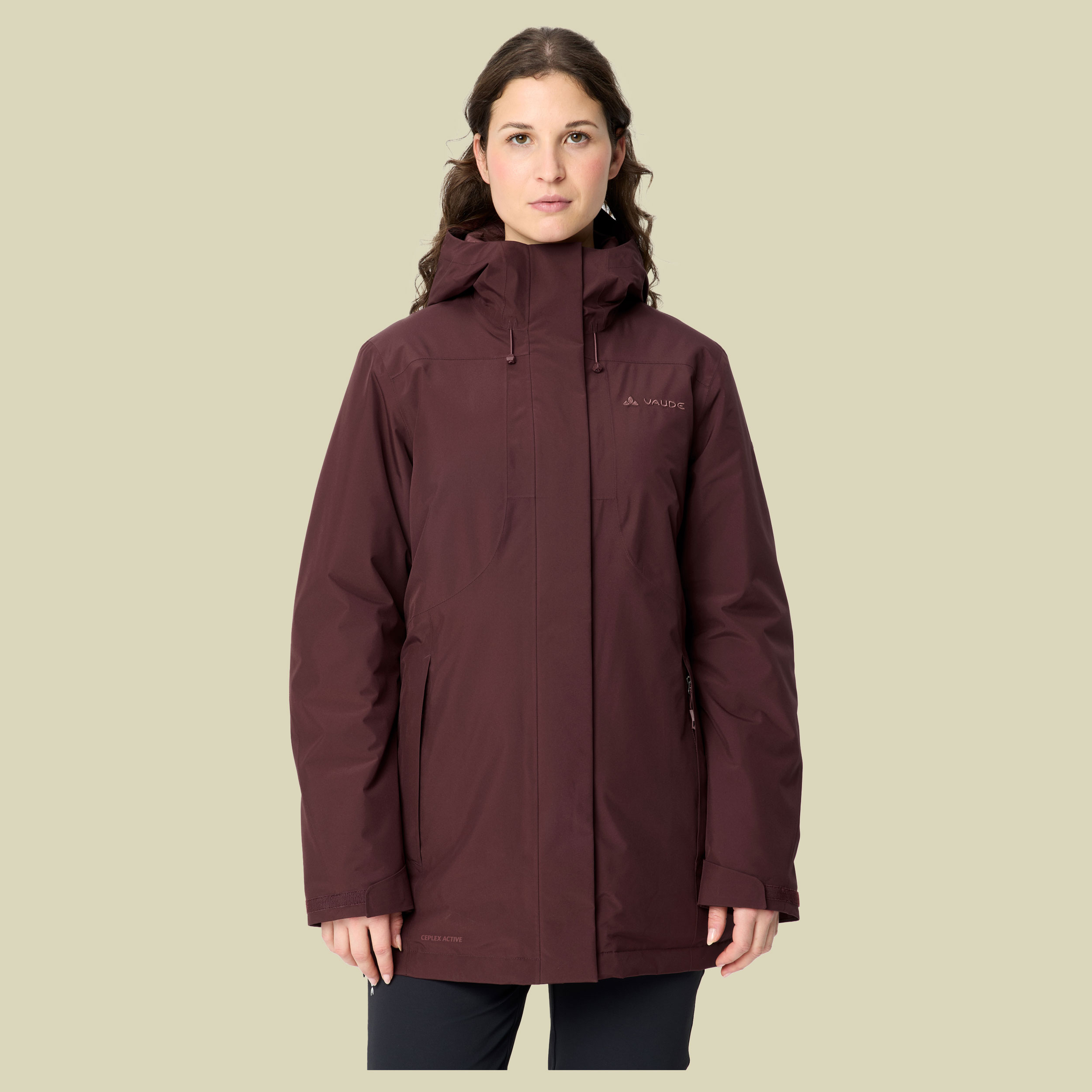 Rosemoor Padded Parka Women 46 braun - dark oak