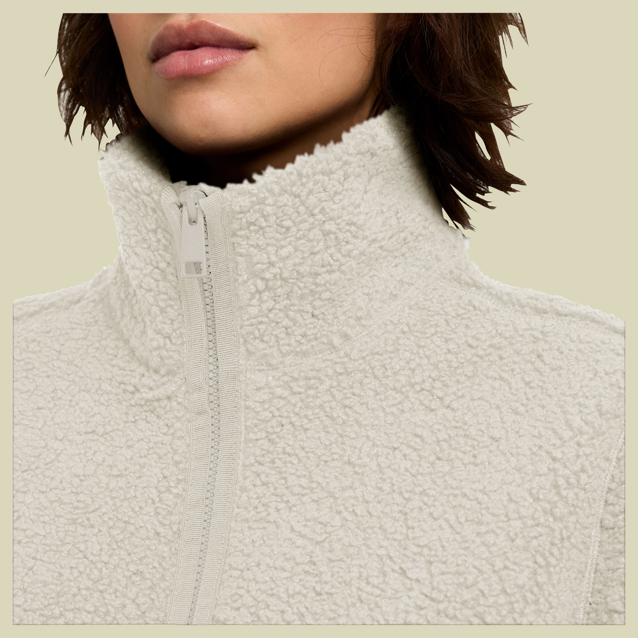 High Curl Jacket Women beige II XXL - pale sand