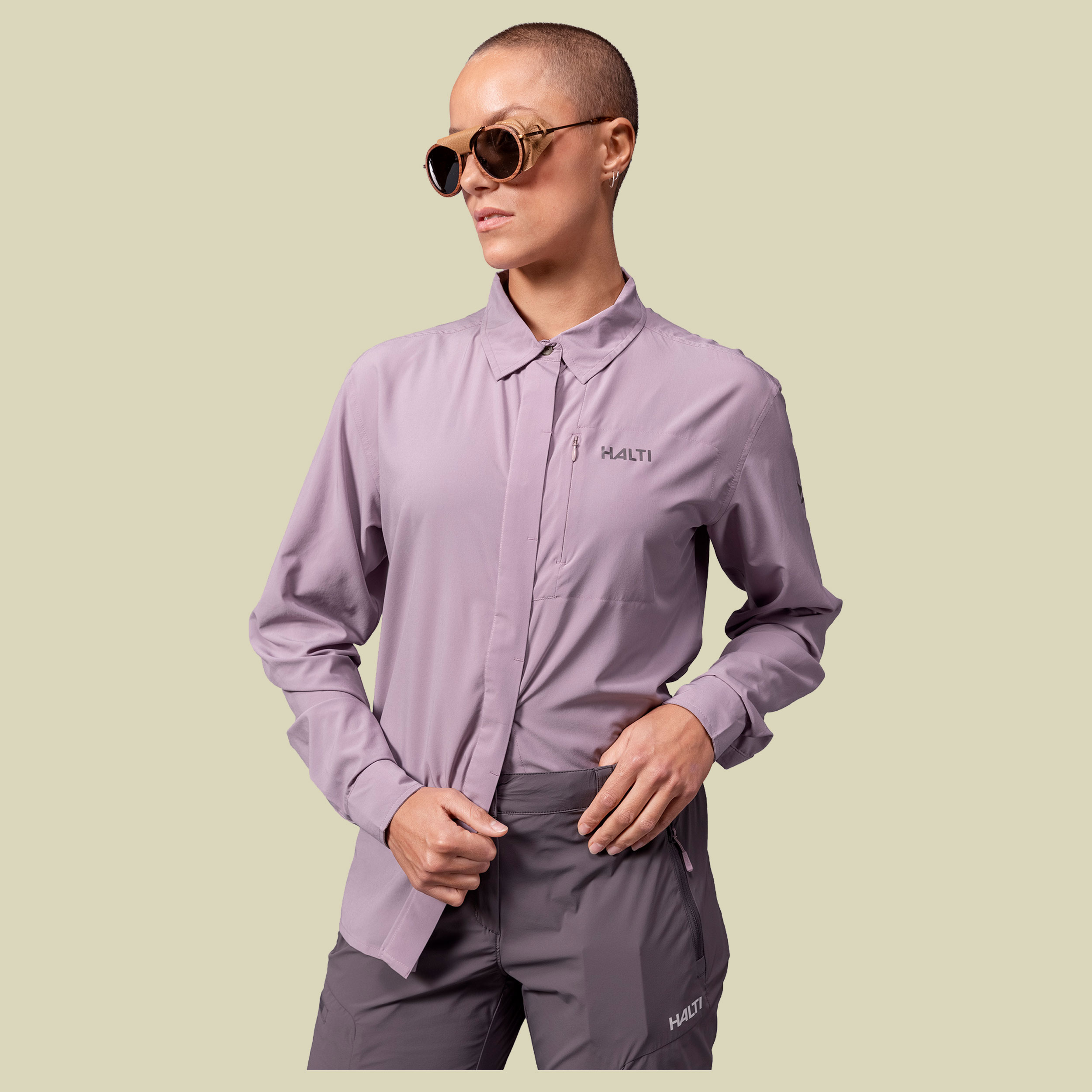 Samoy LS Shirt Women 44 lila - sea fog lilac