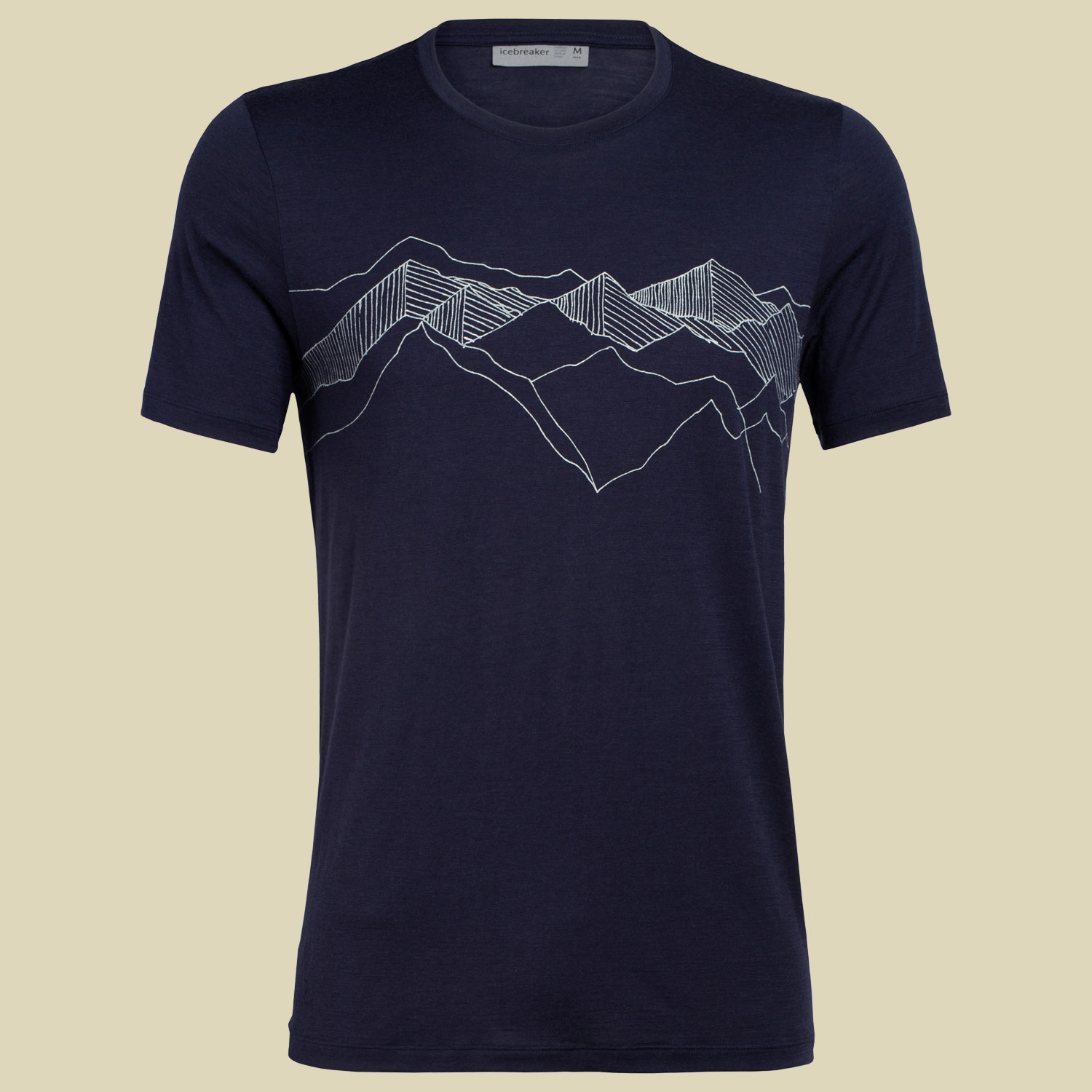 Tech Lite SS Crewe Men Artist Tees Größe M  Farbe peak patterns midnight navy