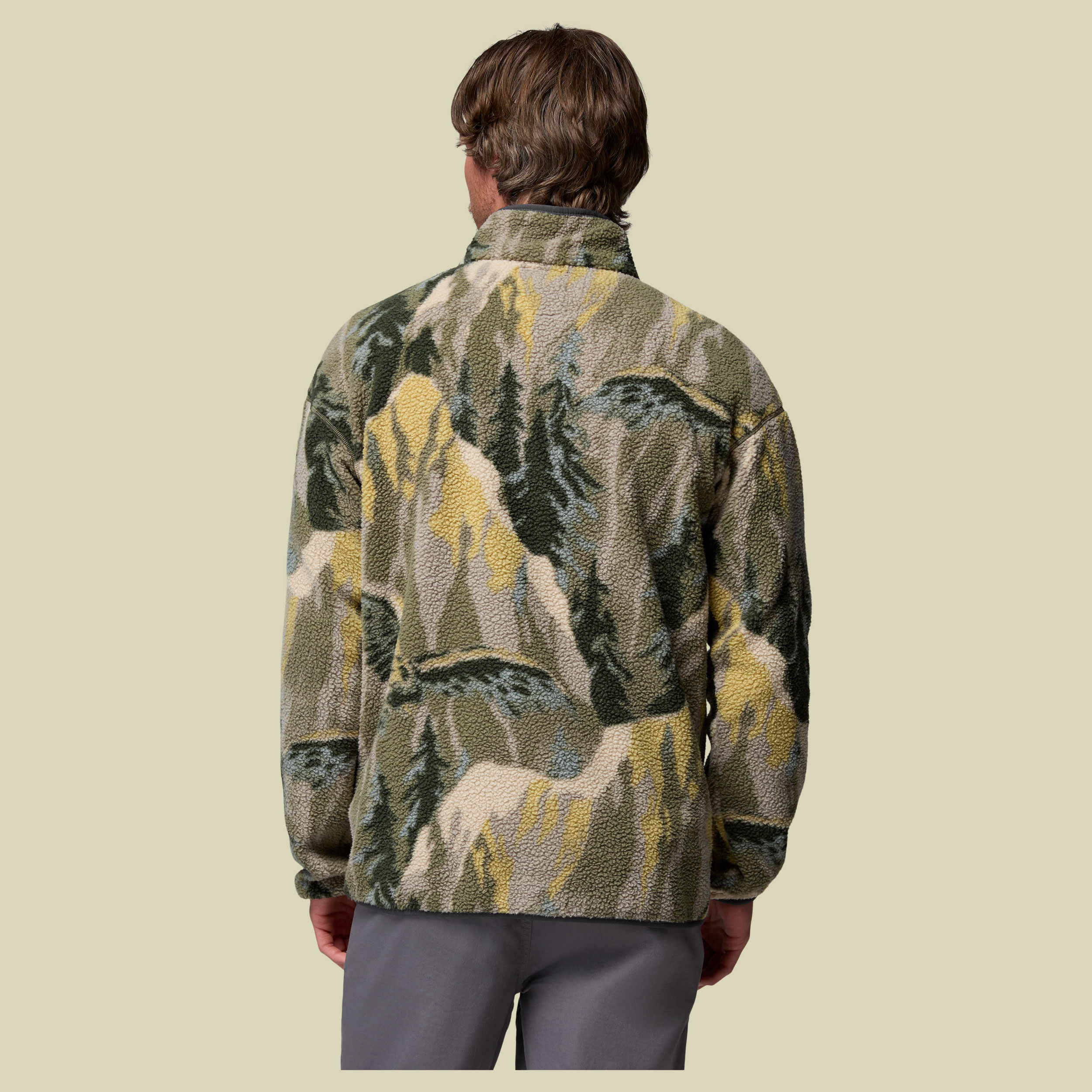Helvetia II Printed Half Snap Fleece Men XL grün3 - stone green soarin