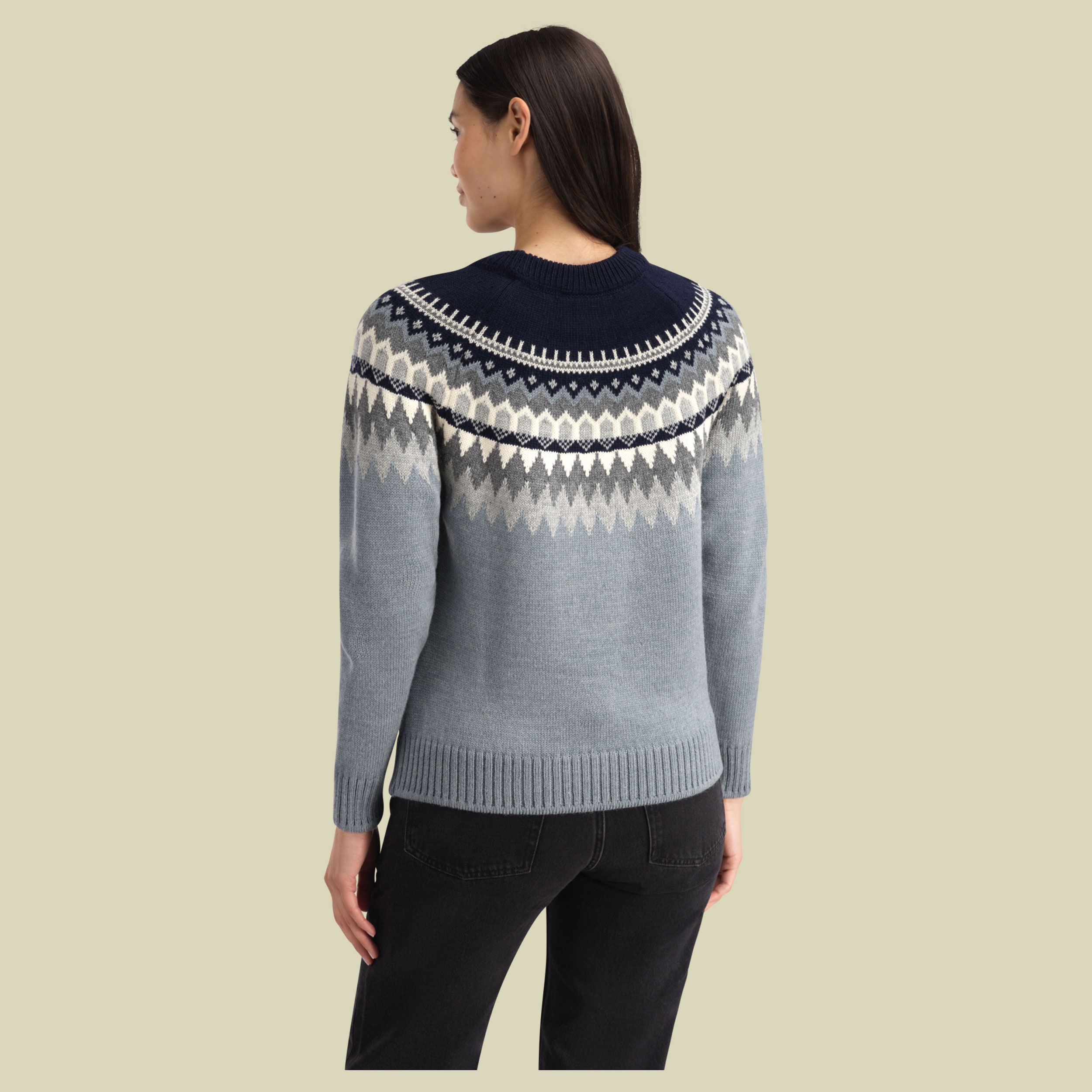 Losna Fem Sweater Women S blau - mid blue melange