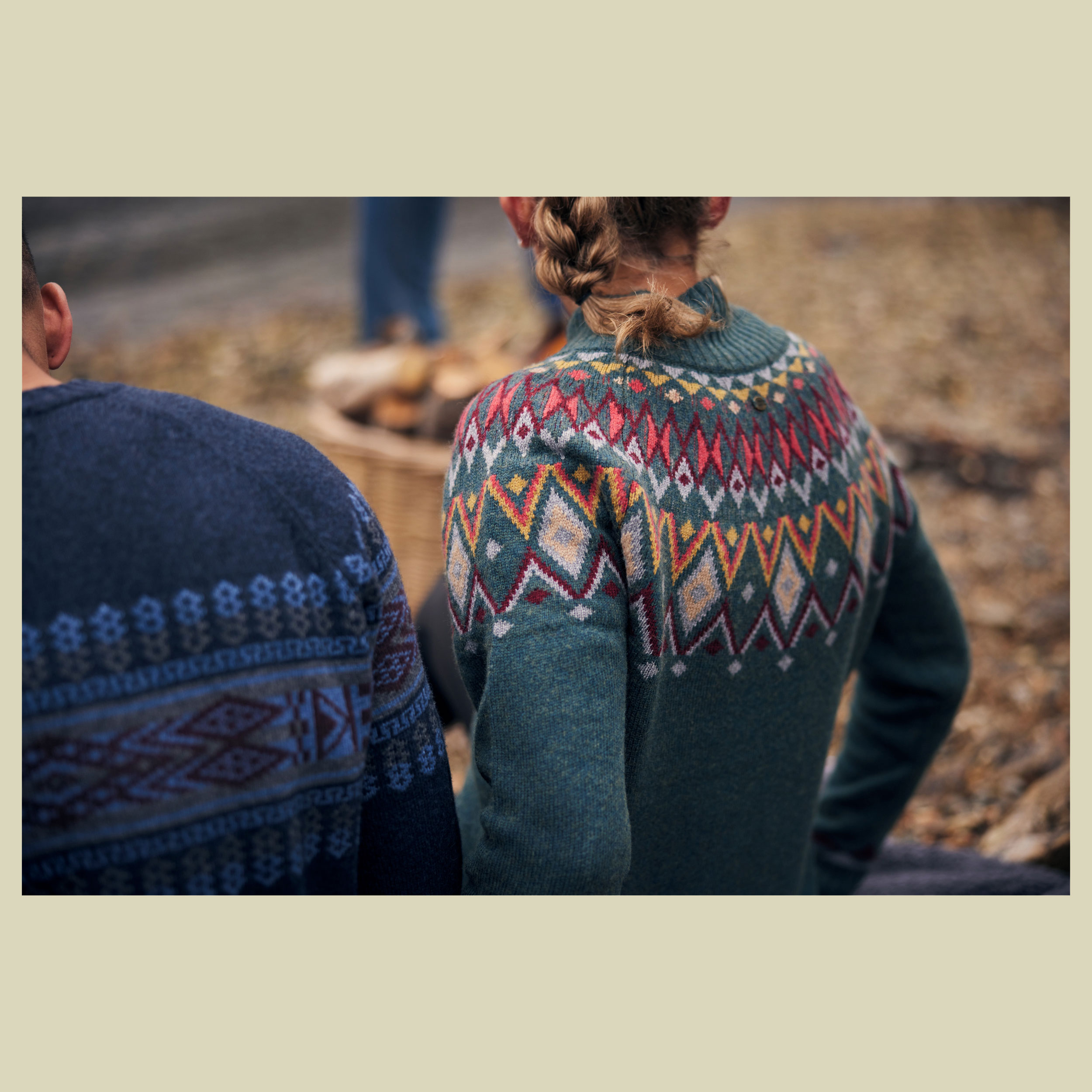 Indu Eco Mock Neck Women Größe L  Farbe forest