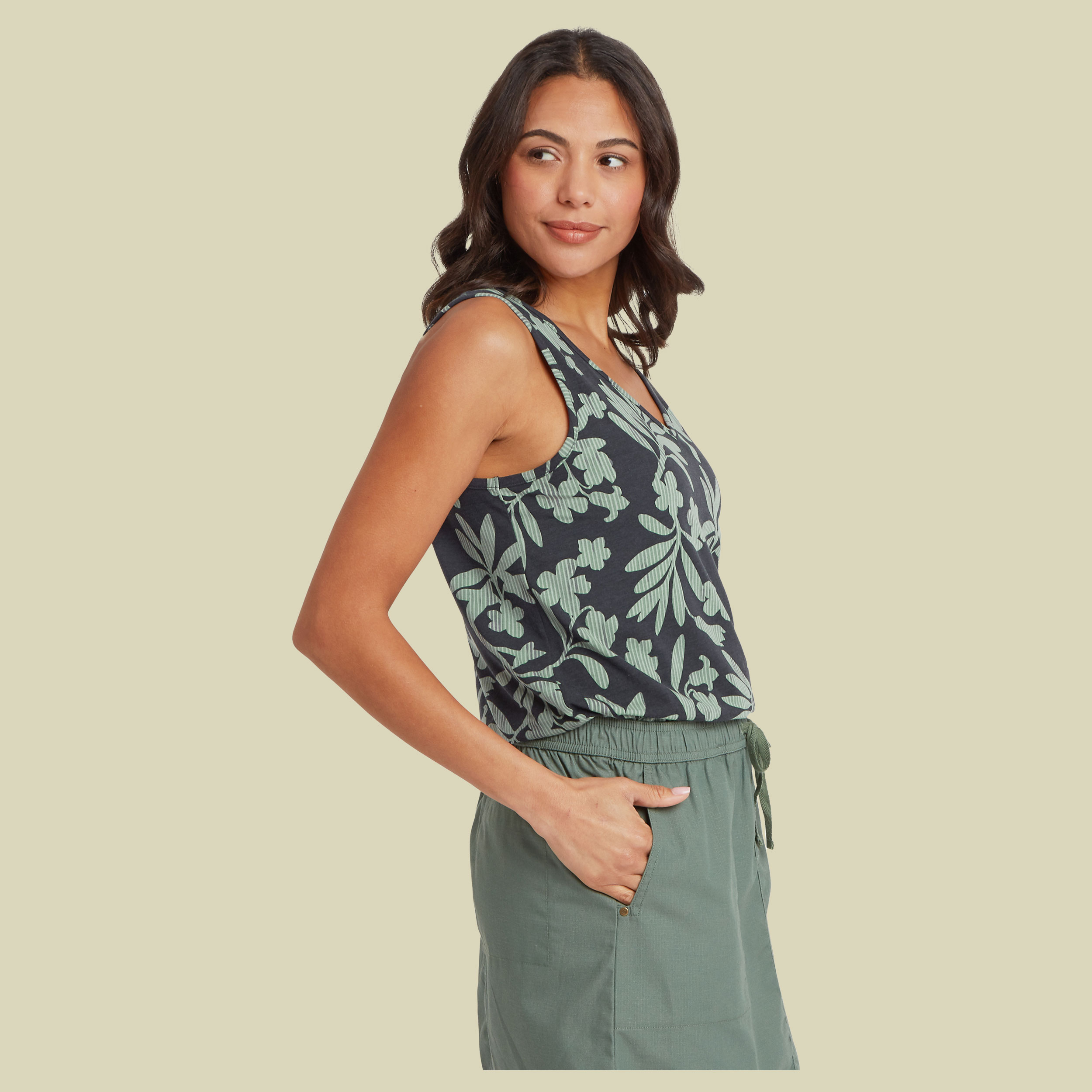 Neha V-Neck Tank Women schwarz XL - Farbe black gurans