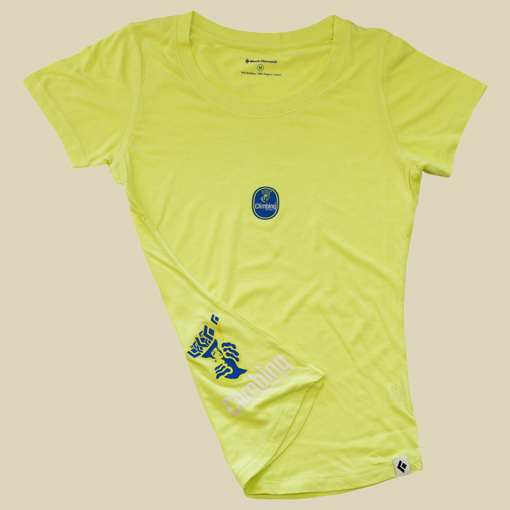 Climbing Tee Women's Größe S Farbe luminary green