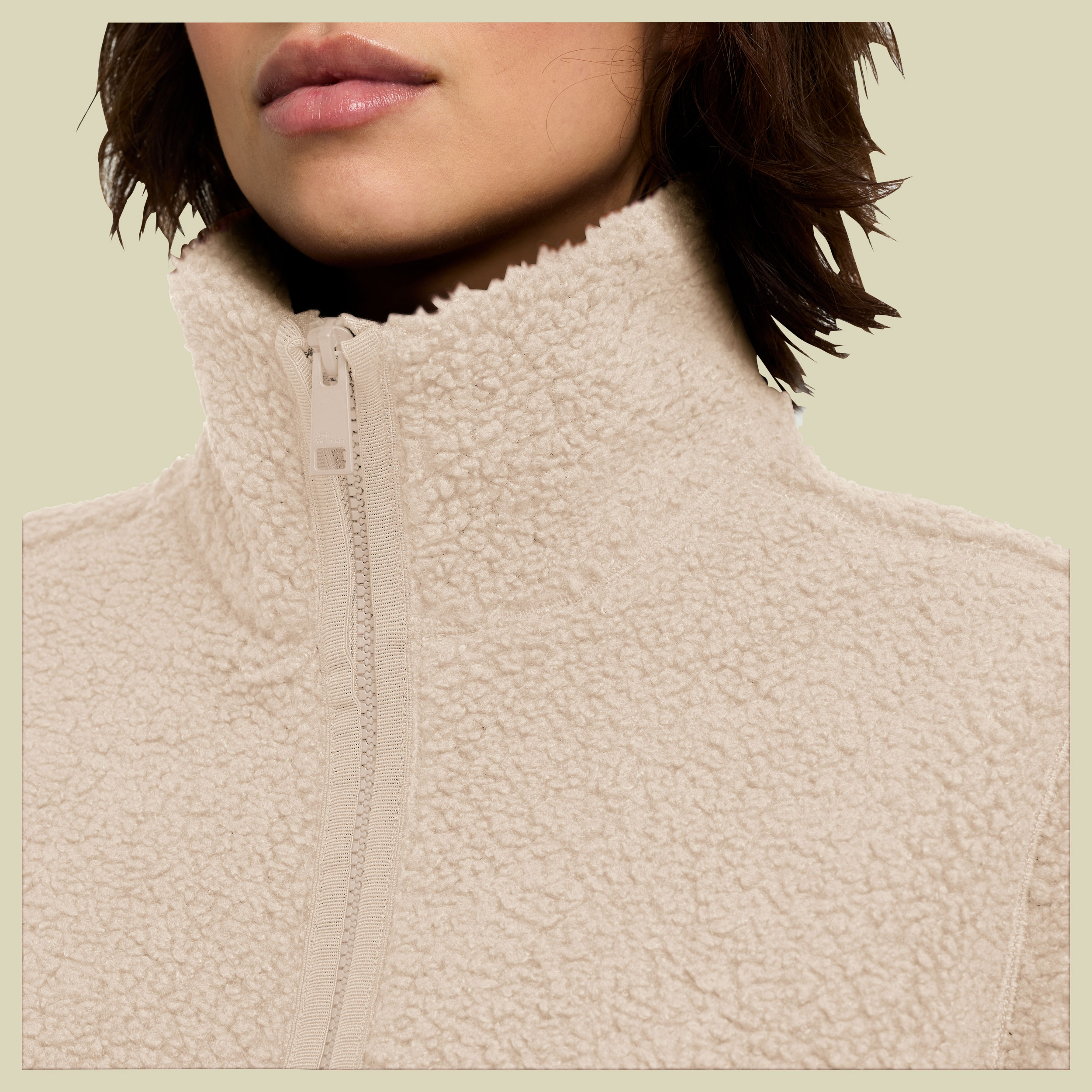 High Curl Jacket Women grau XXL - oyster