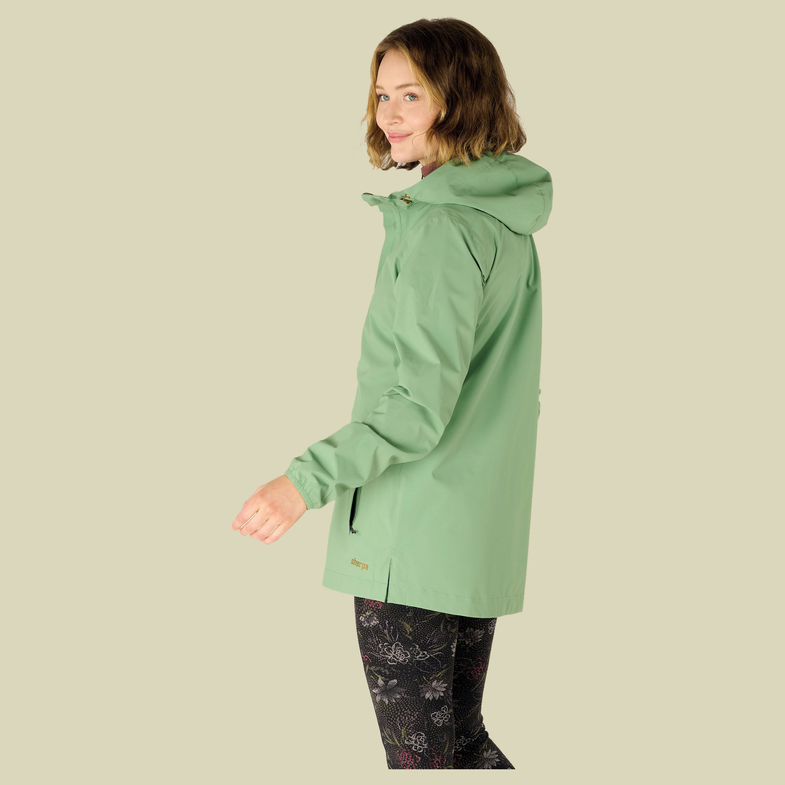 Nima 2.5-Layer Long Jacket Women Größe S Farbe thyme