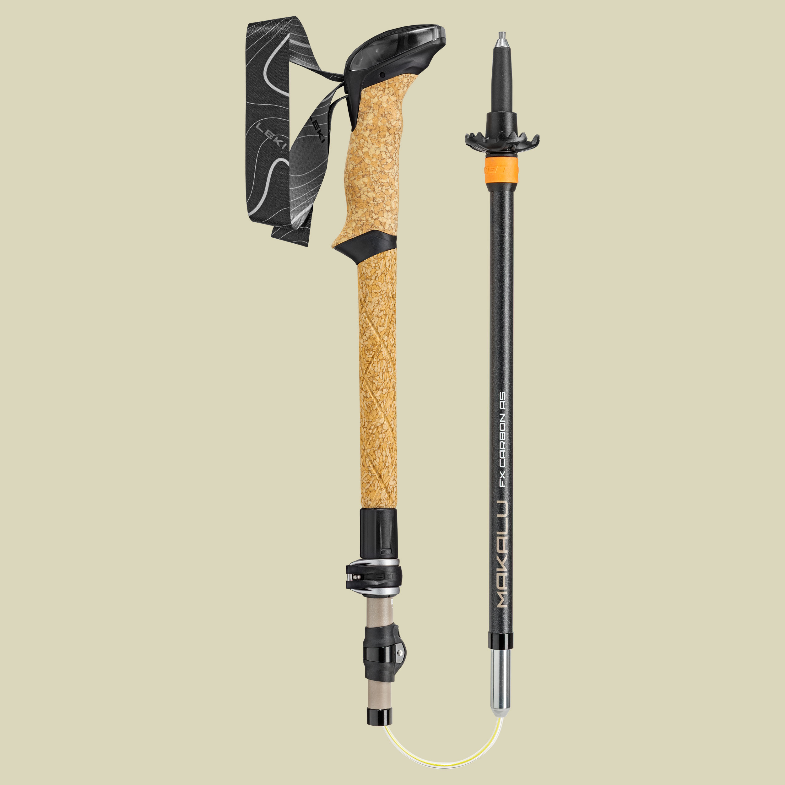 Makalu FX Carbon AS Compact Länge 100 - 120 cm Farbe pale clay light-white-black