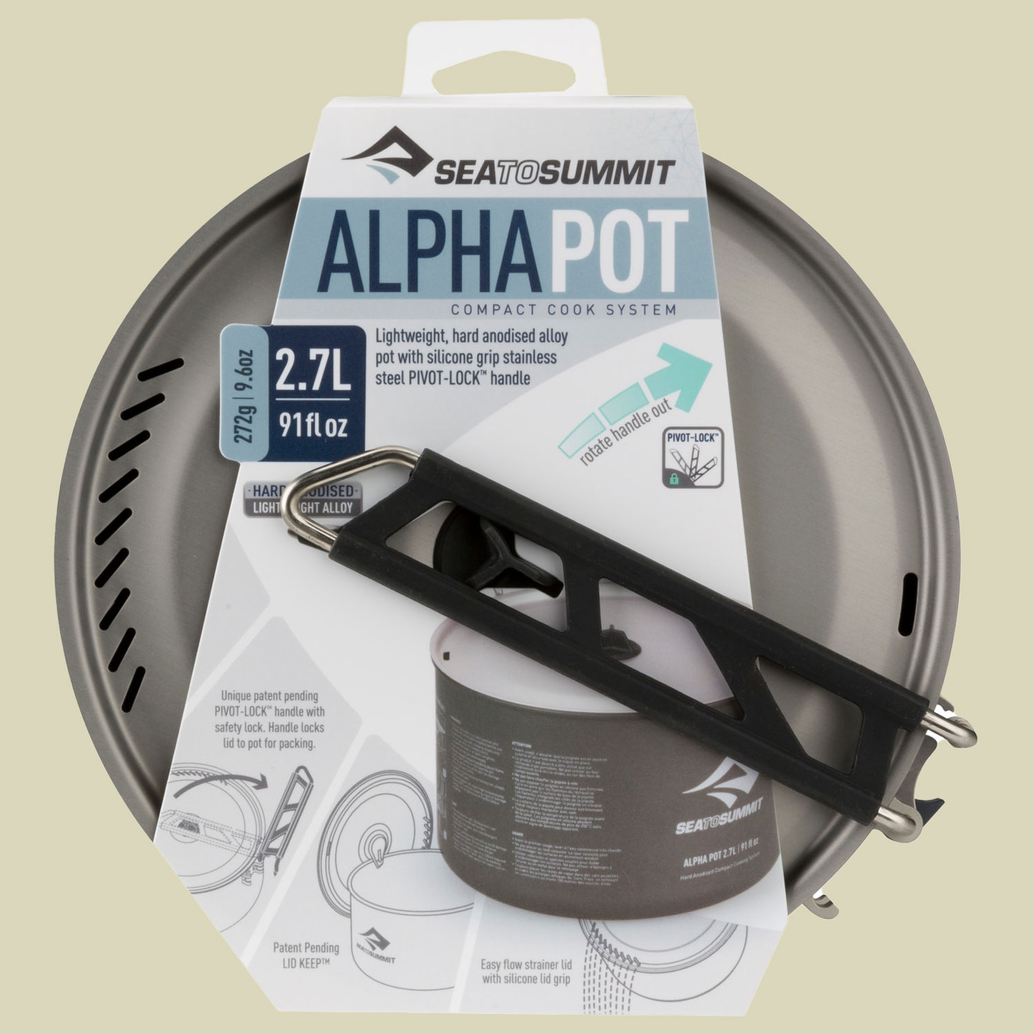Alpha Pot Volumen 2,7 Farbe grey