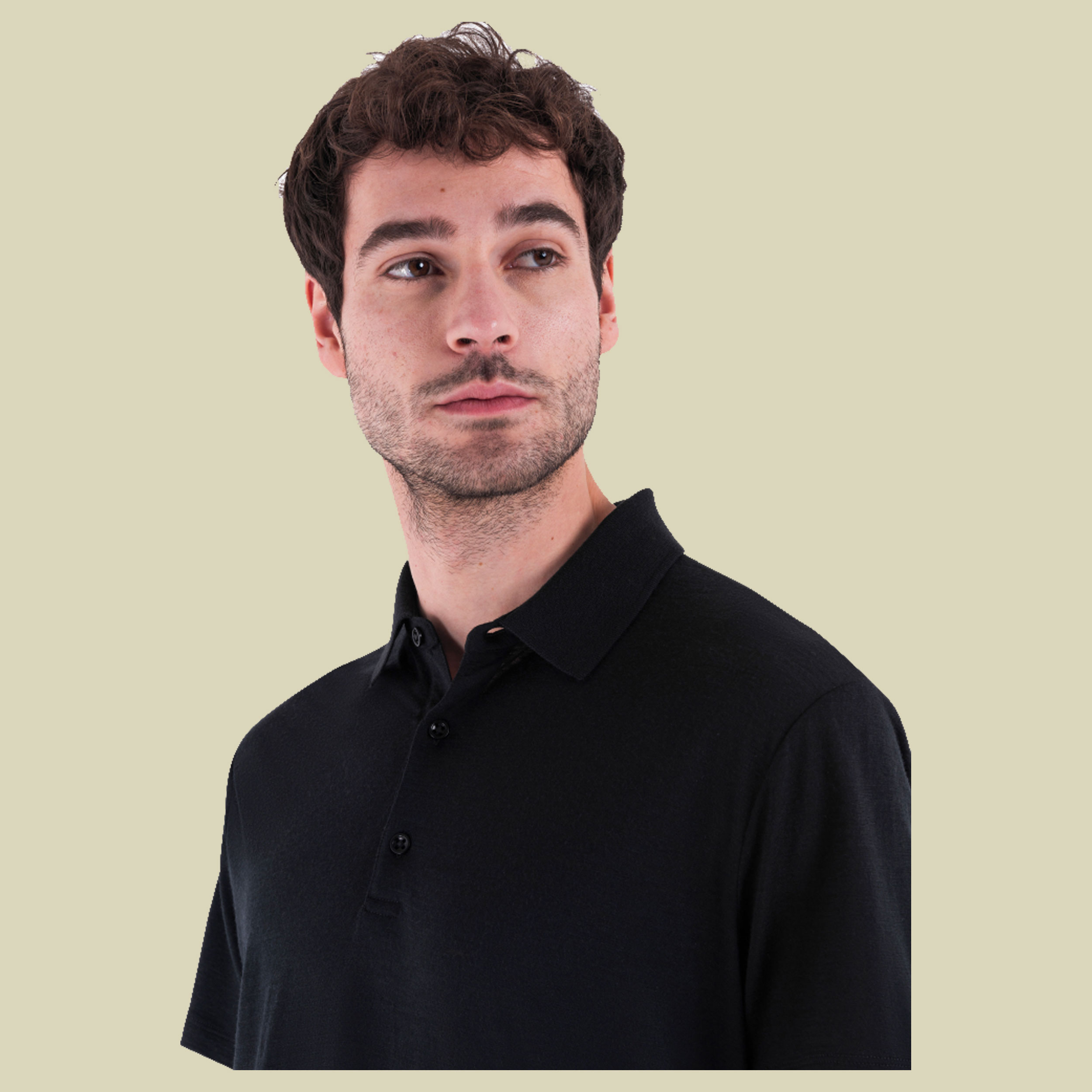 Merino 150 Tech Lite III SS Polo Men L schwarz - black