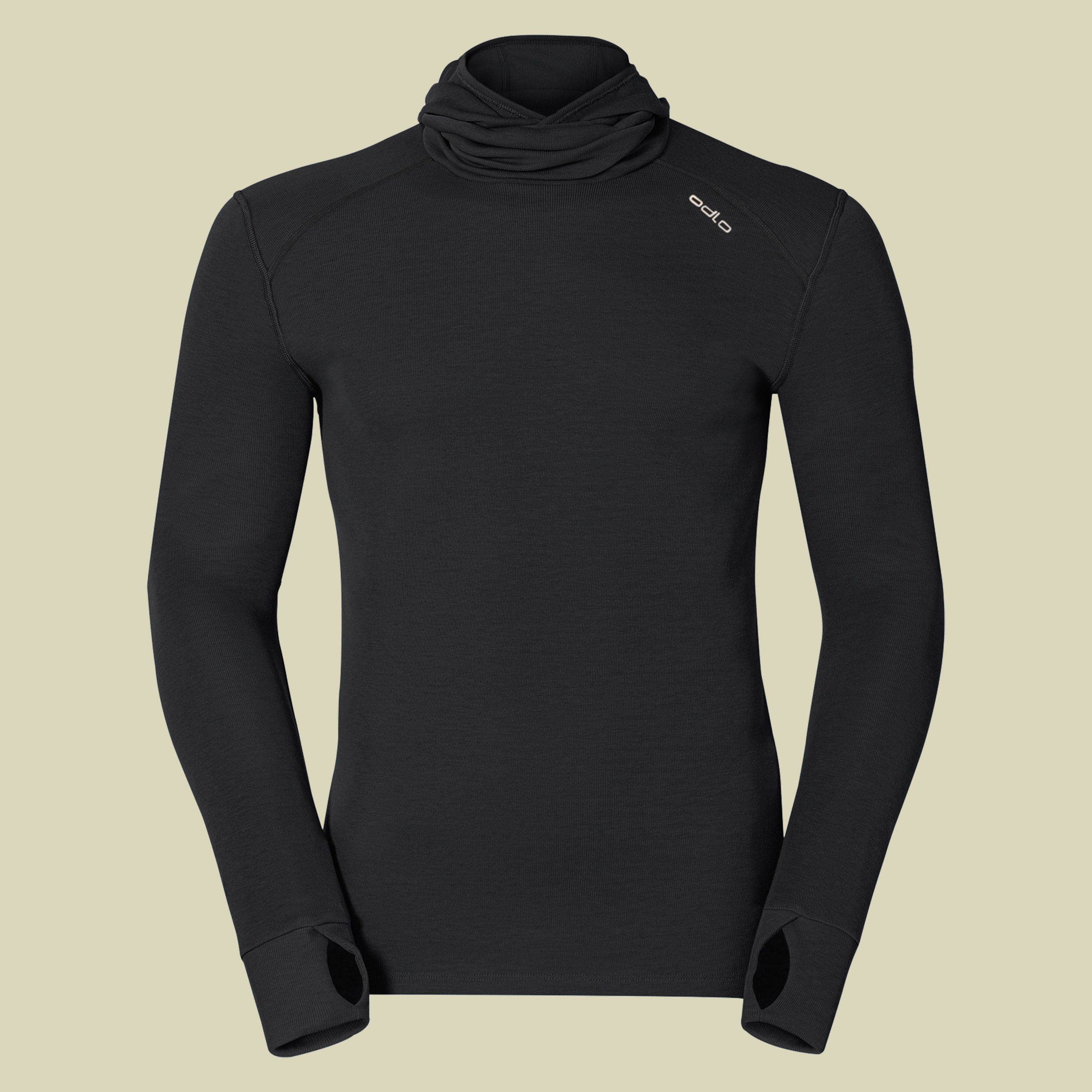 Warm Shirt L/S with Facemask Men 152072 Größe S Farbe black