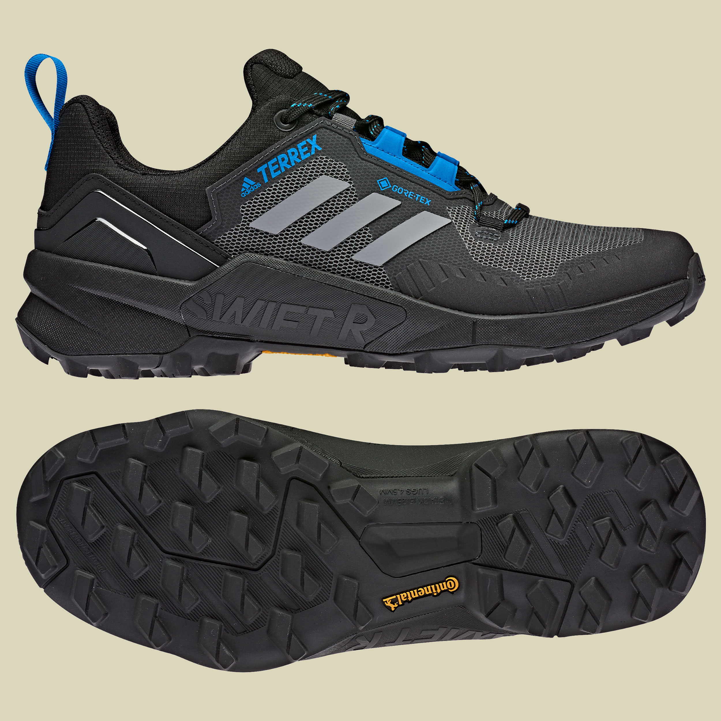 Terrex Swift R3 GTX Men Größe UK 12 Farbe core black/grey three/blue rush