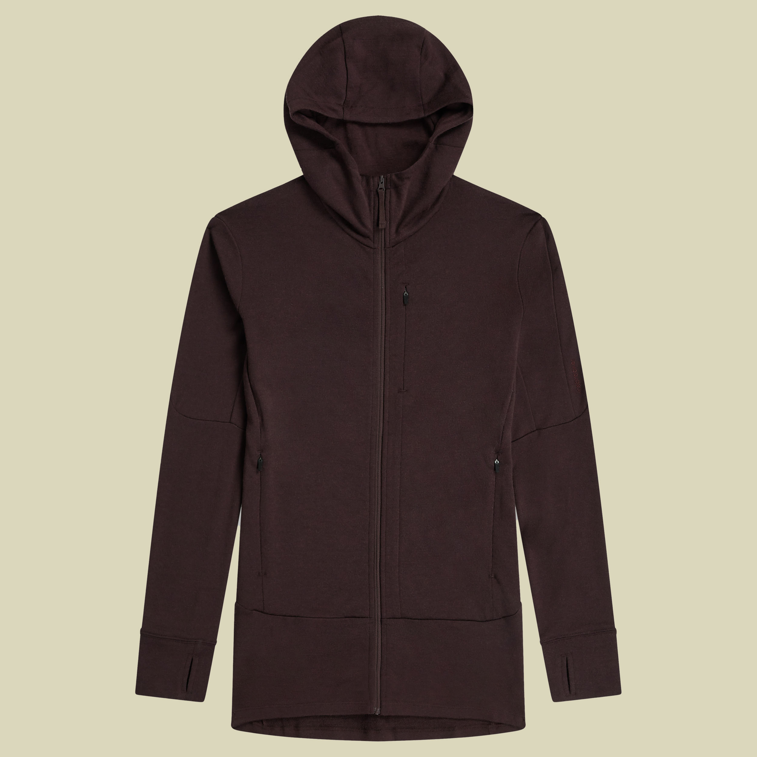 Merino 260 Quantum IV LS Zip Hoodie Women XL bittersweet