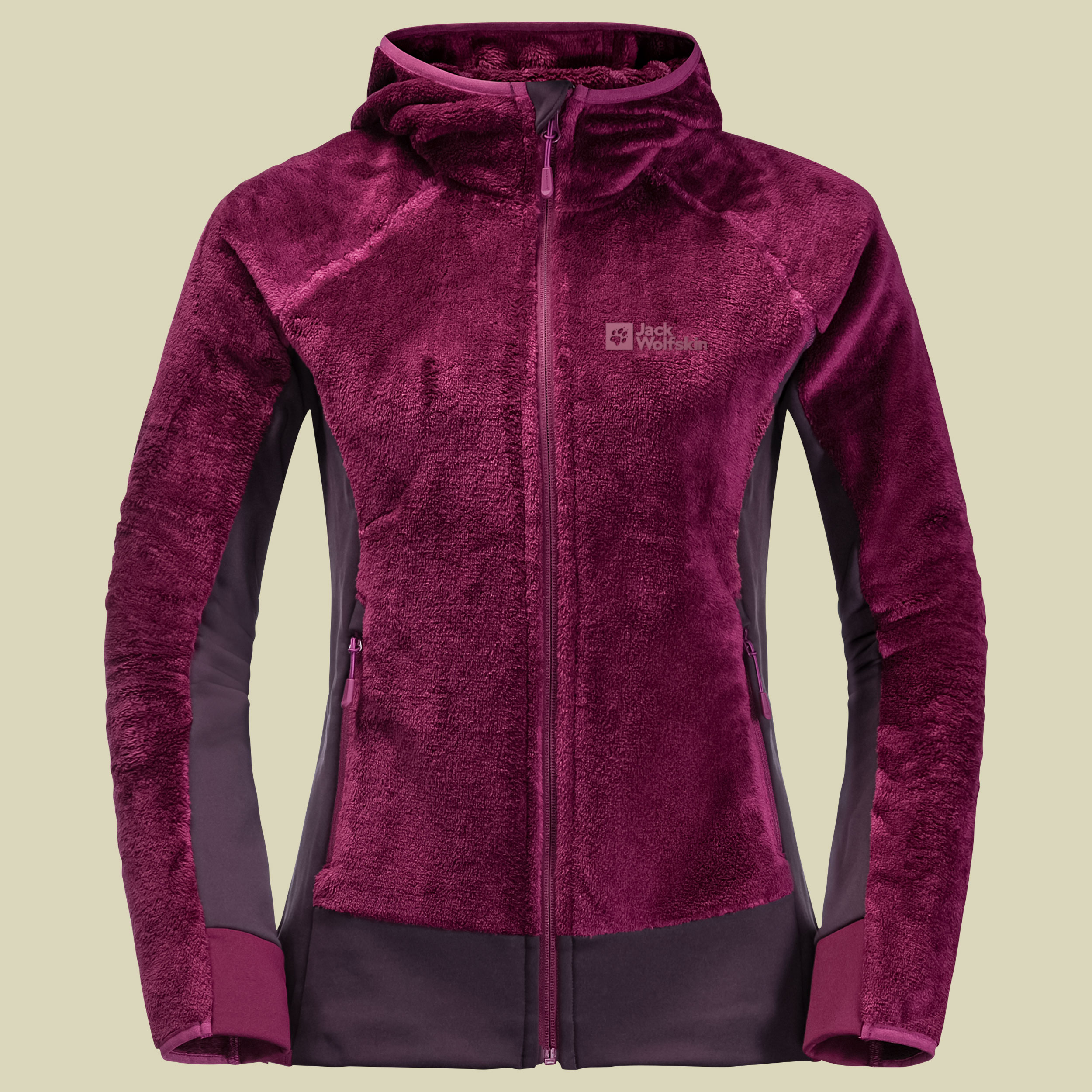 Rotwand Hooded FZ Women Größe L  Farbe wild berry