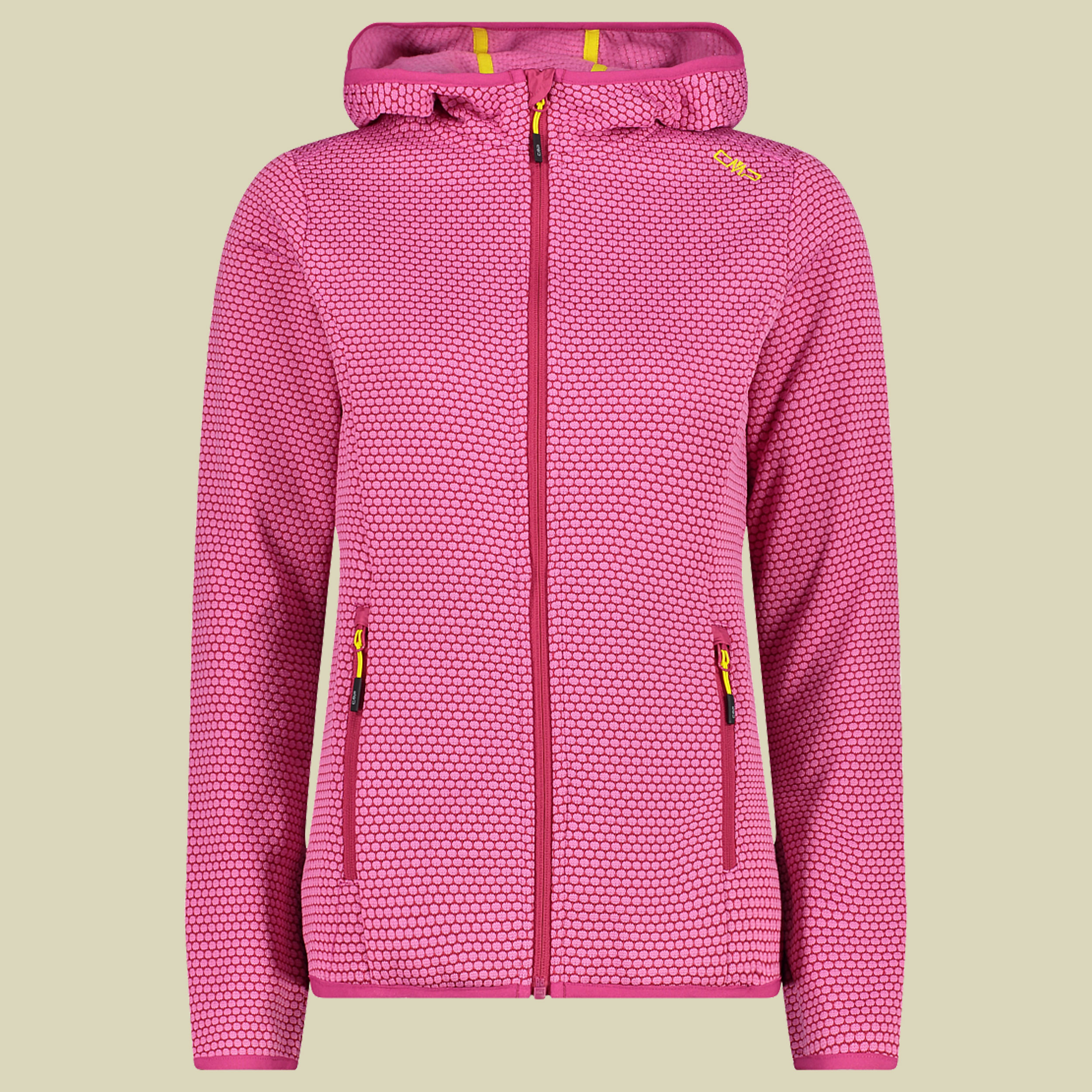 Woman Jacket Fix Hood Jacquard Knitted 32H5596 Größe 42 Farbe H786 malva