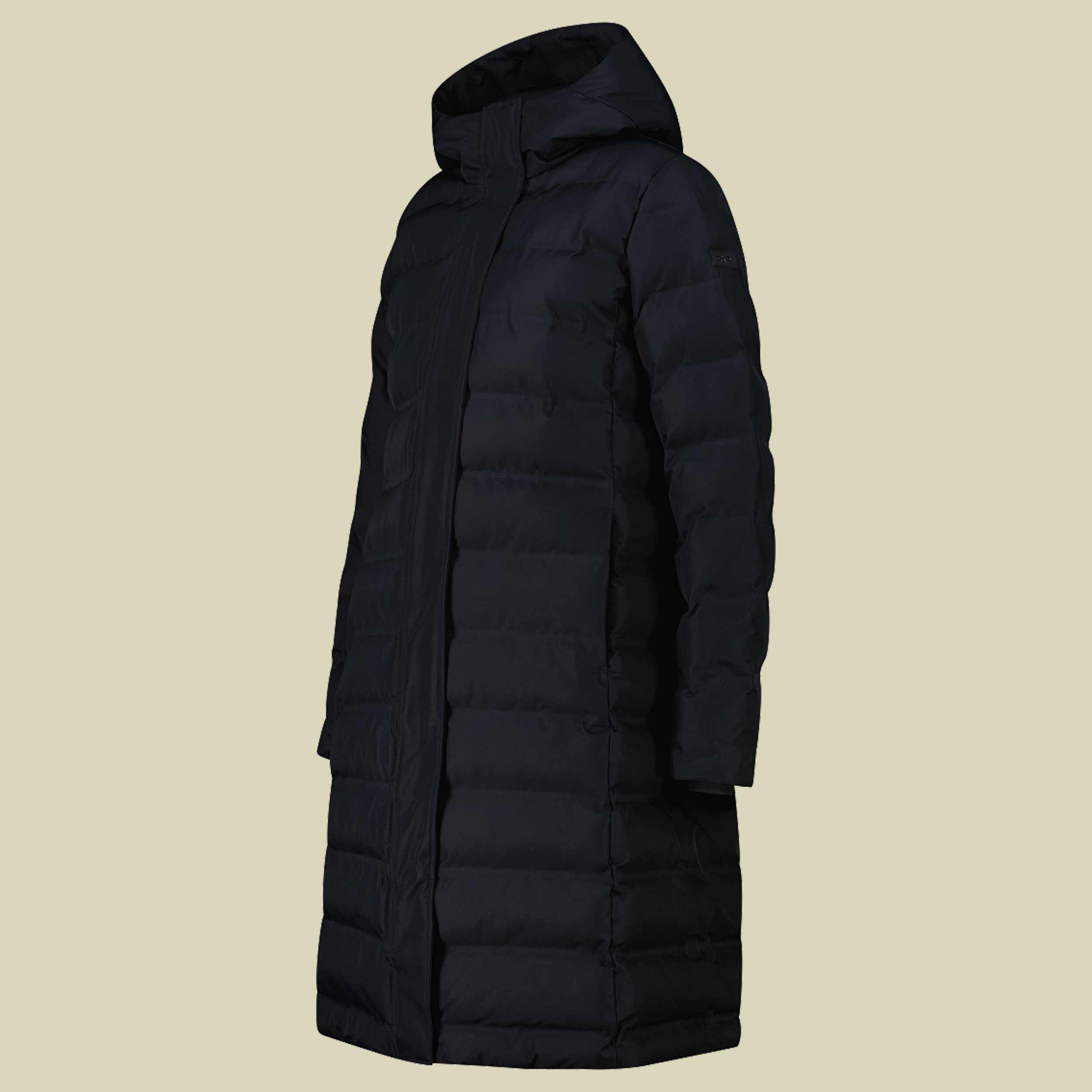Woman Coat Fix Hood 44 schwarz - Farbe black