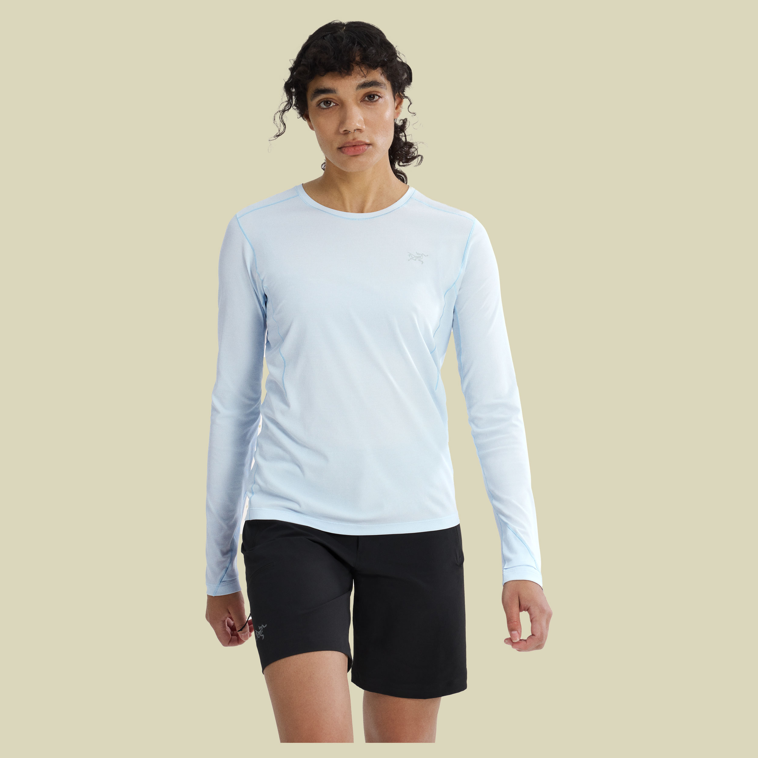 Sunna Crew LS Shirt Women M blau
