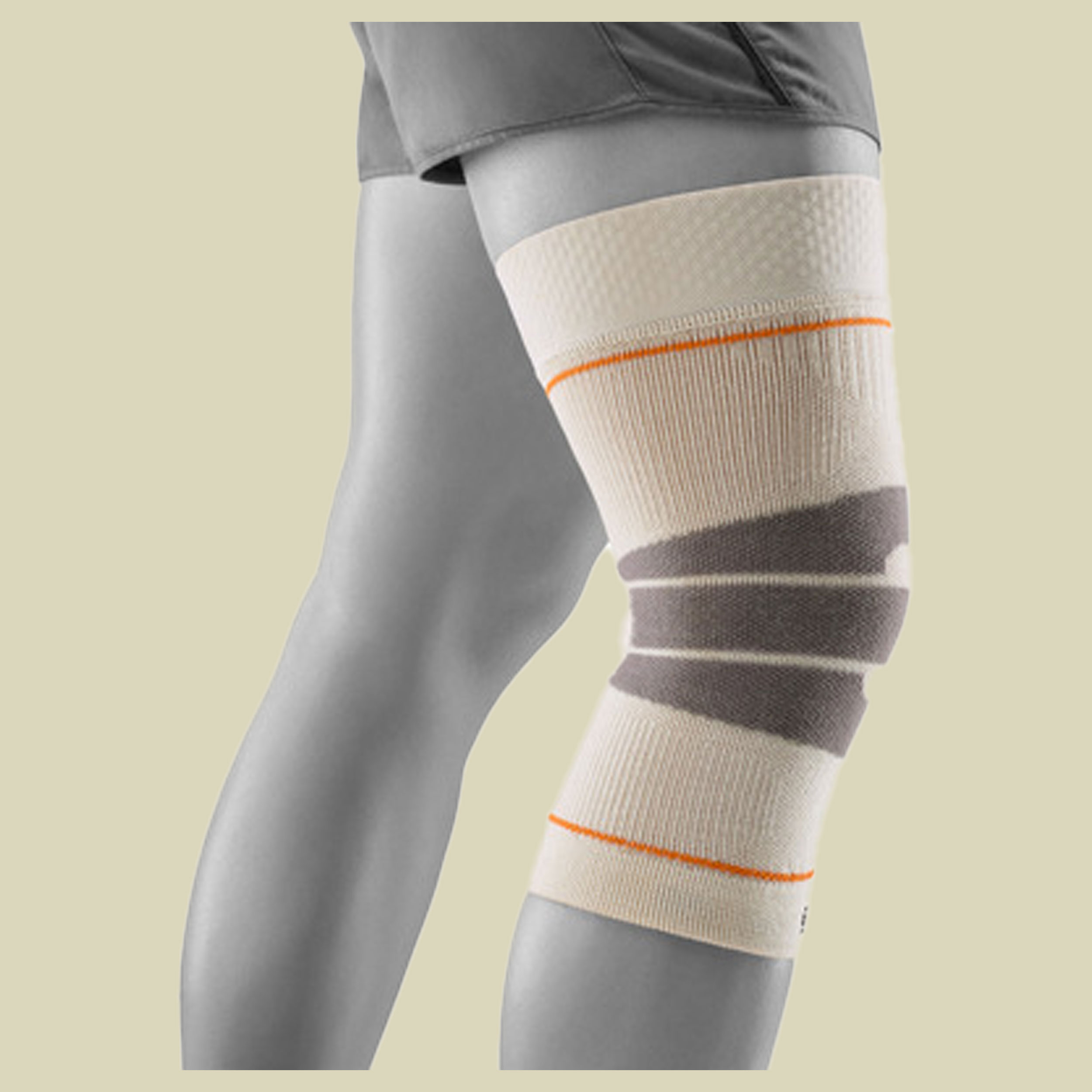 Outdoor Compression Knee Support S beige - sandstone