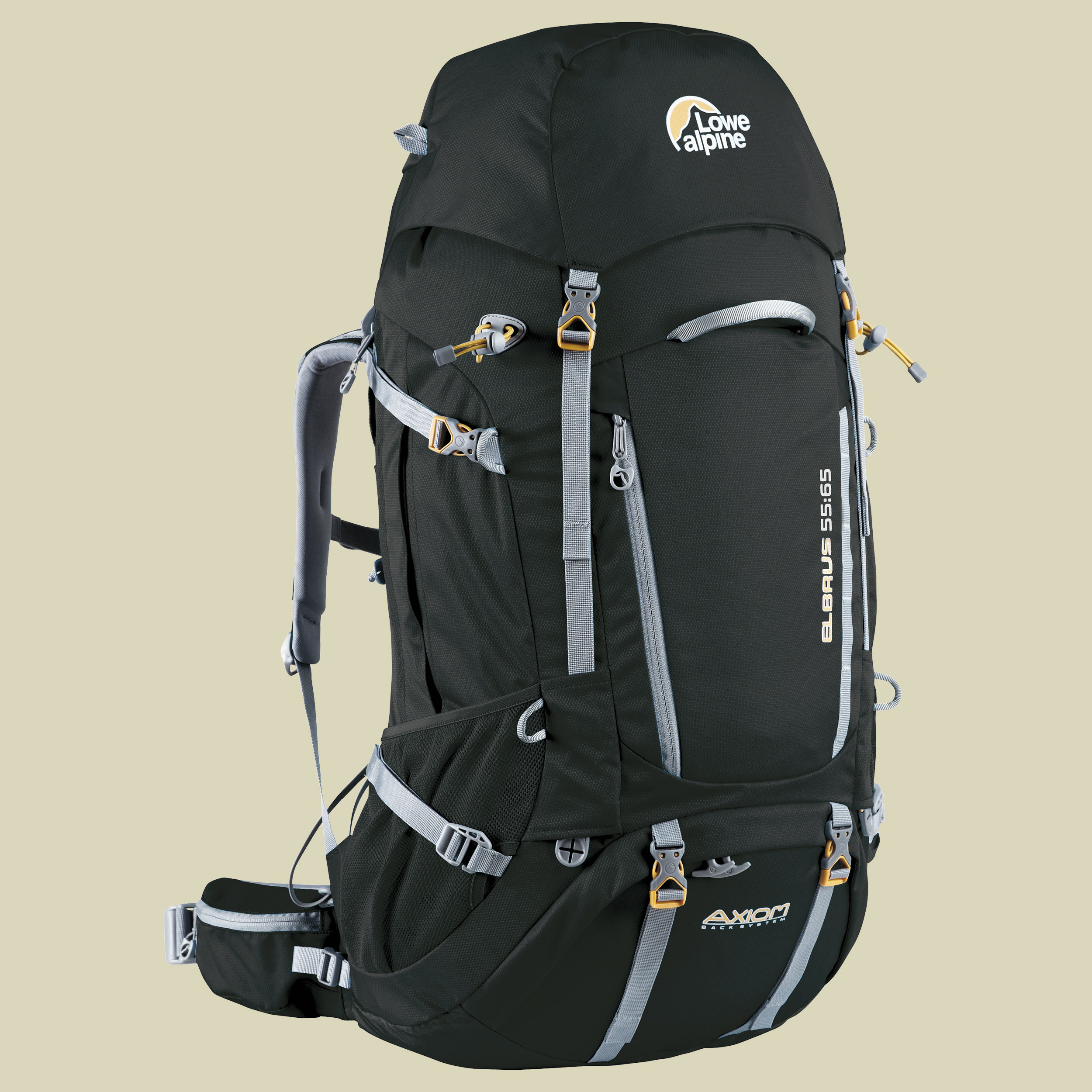 Elbrus 55:65 Volumen 55 L + 10 L Farbe black/amber