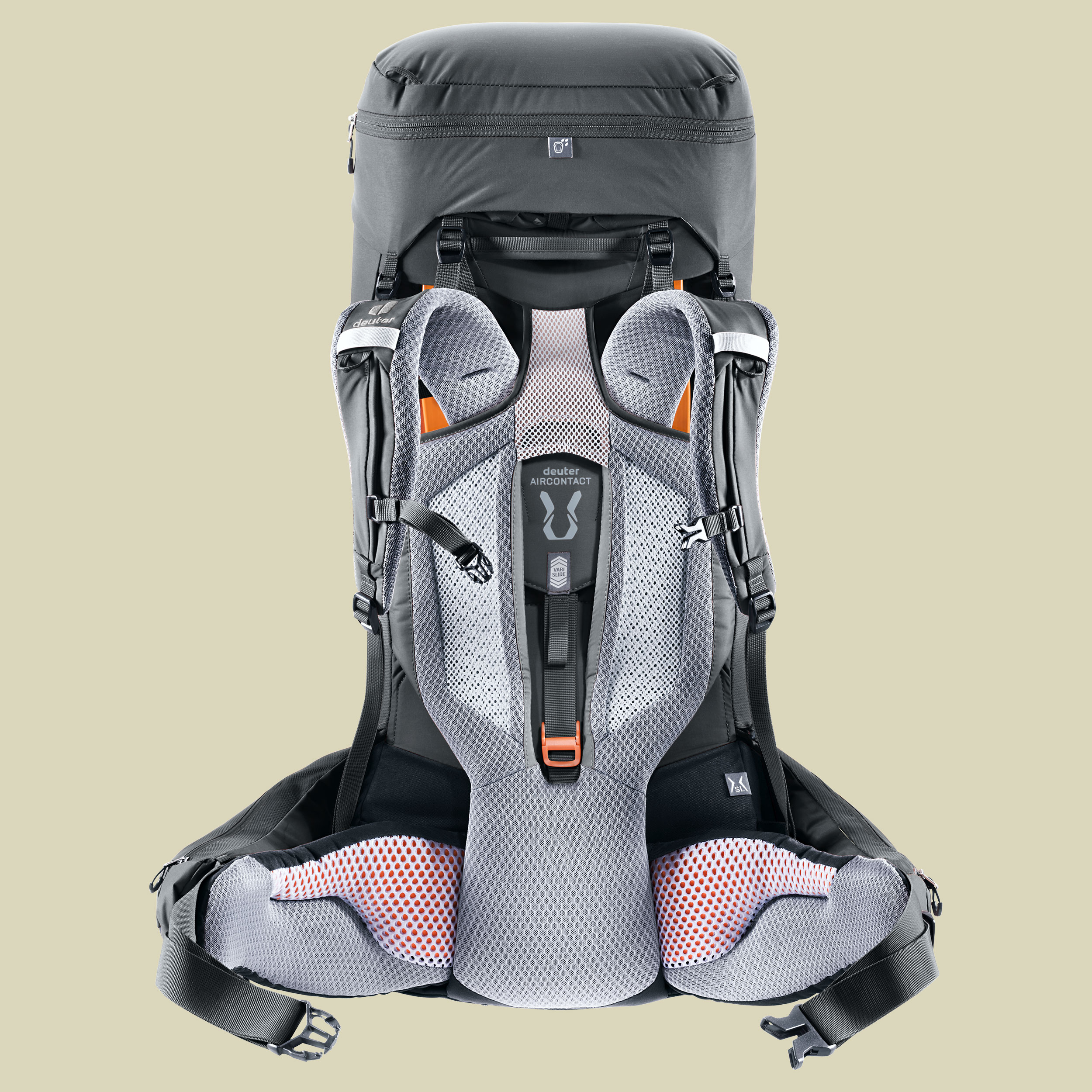 Aircontact Core 55+10 SL Women grau 55 L + 10 L - Farbe graphite-black