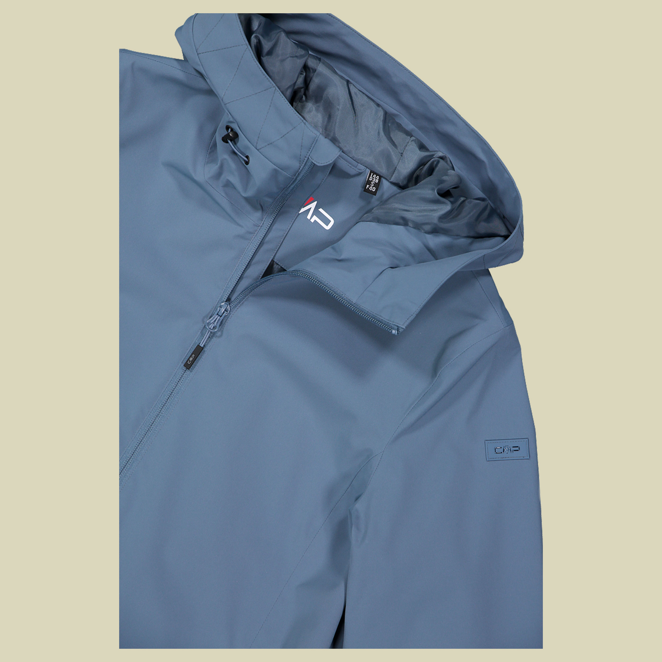 Woman Jacket Fix Hood 48 blau - Farbe space