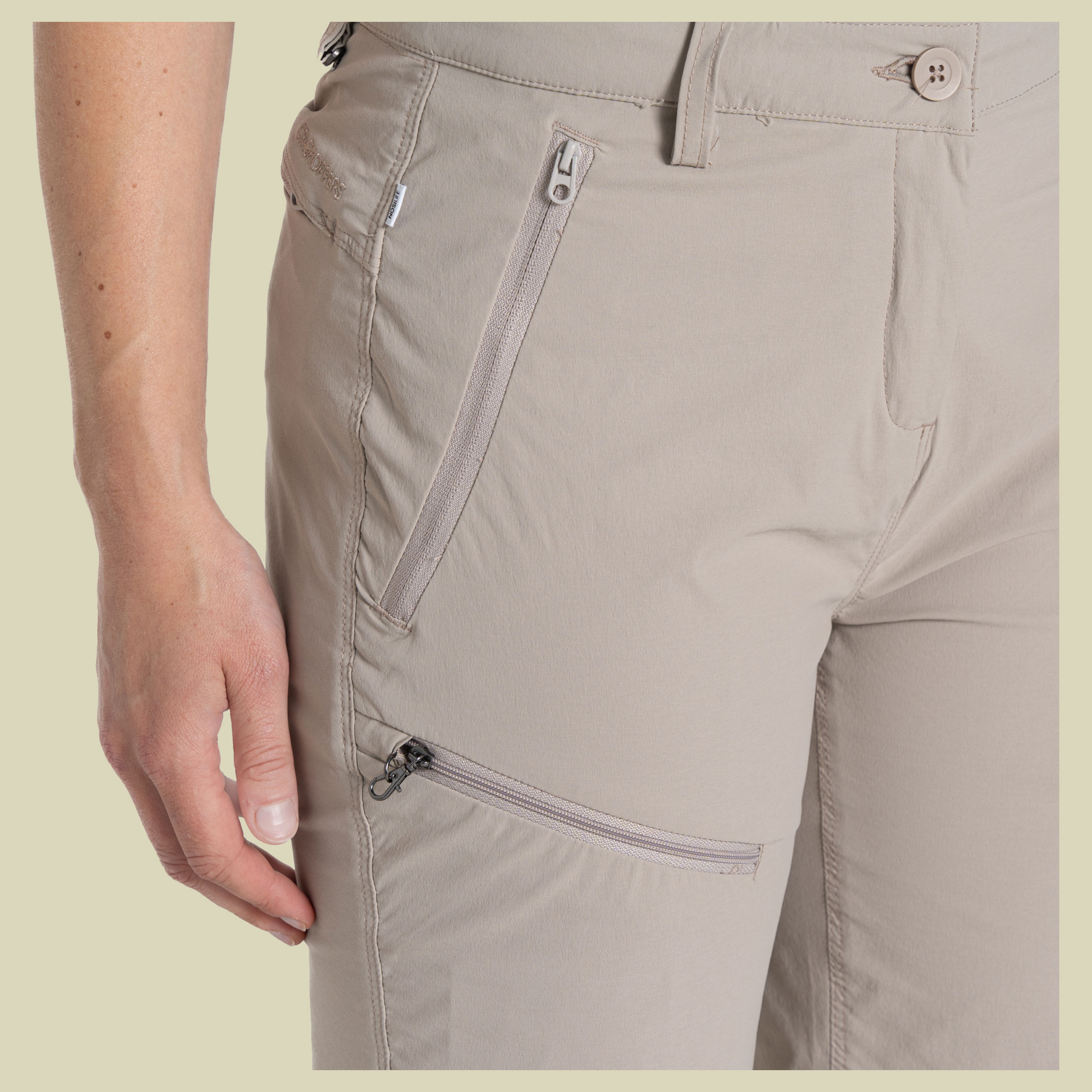 NosiLife Pro Convertible Trousers III Women 36 beige - soft mushroom (UK 10)