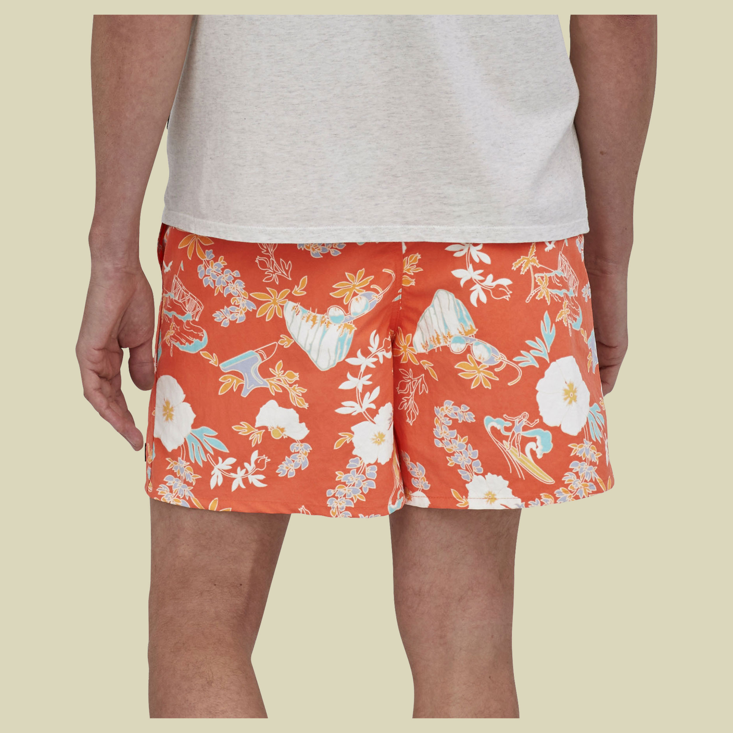 Baggies Shorts - 5 in. Men Größe S Farbe Climb Hike Surf: tigerlily orange
