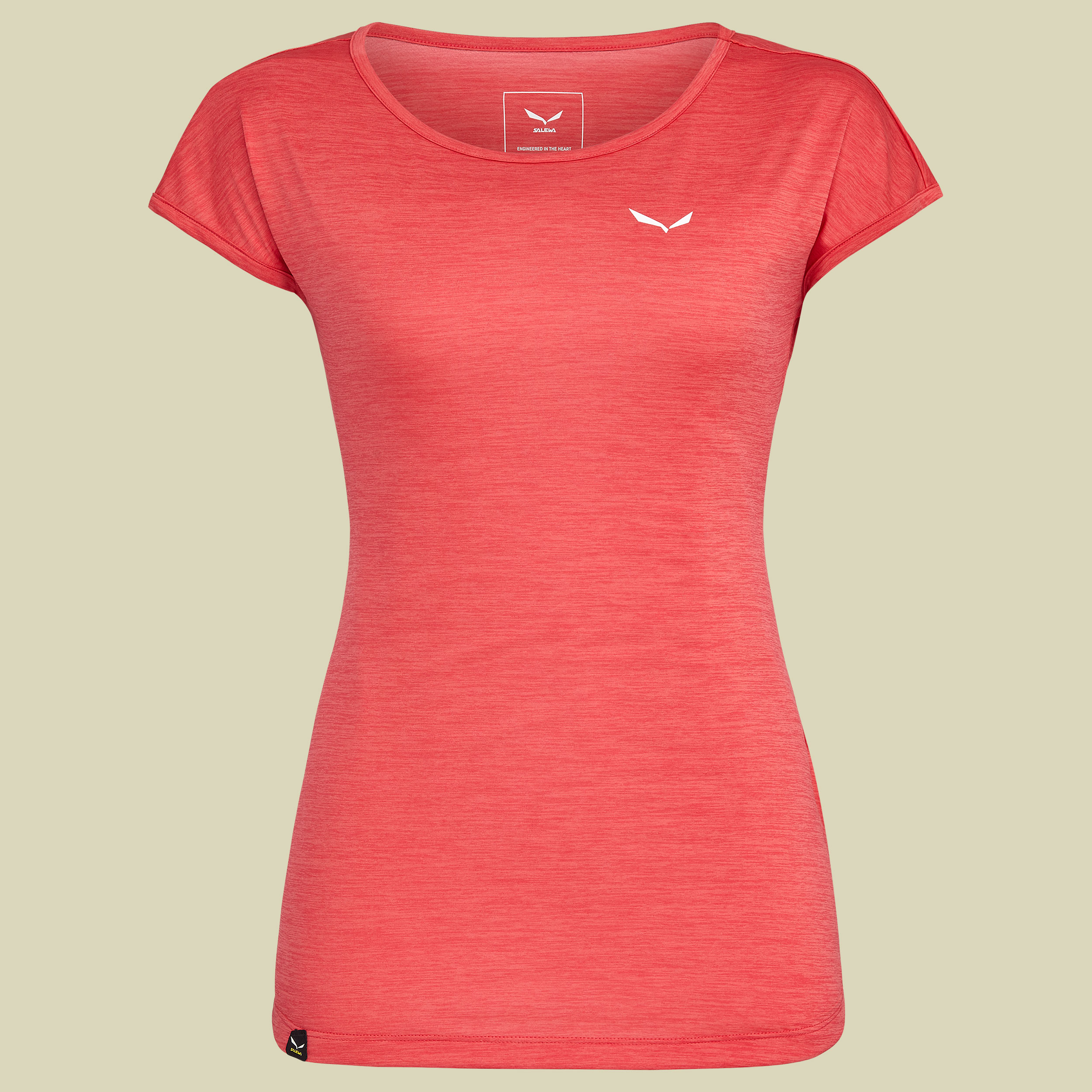 Puez Melange Dry W S/S Tee Women Größe 38 Farbe rose red melange