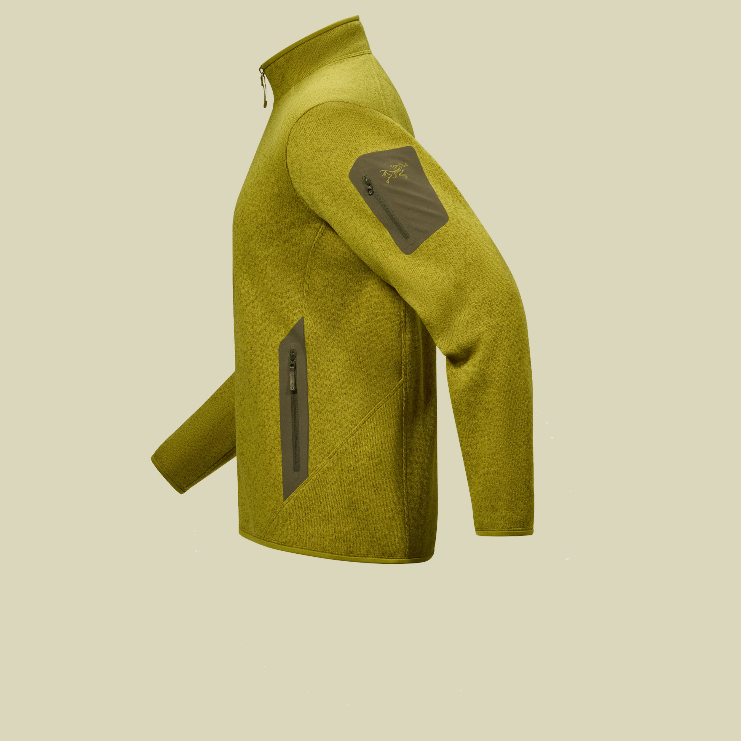 Covert Cardigan Men grün II XL - olive moss heather