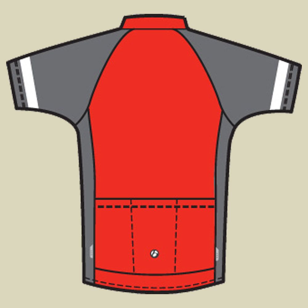 Solstice Short Sleeve Jersey Größe XL Farbe red / grey