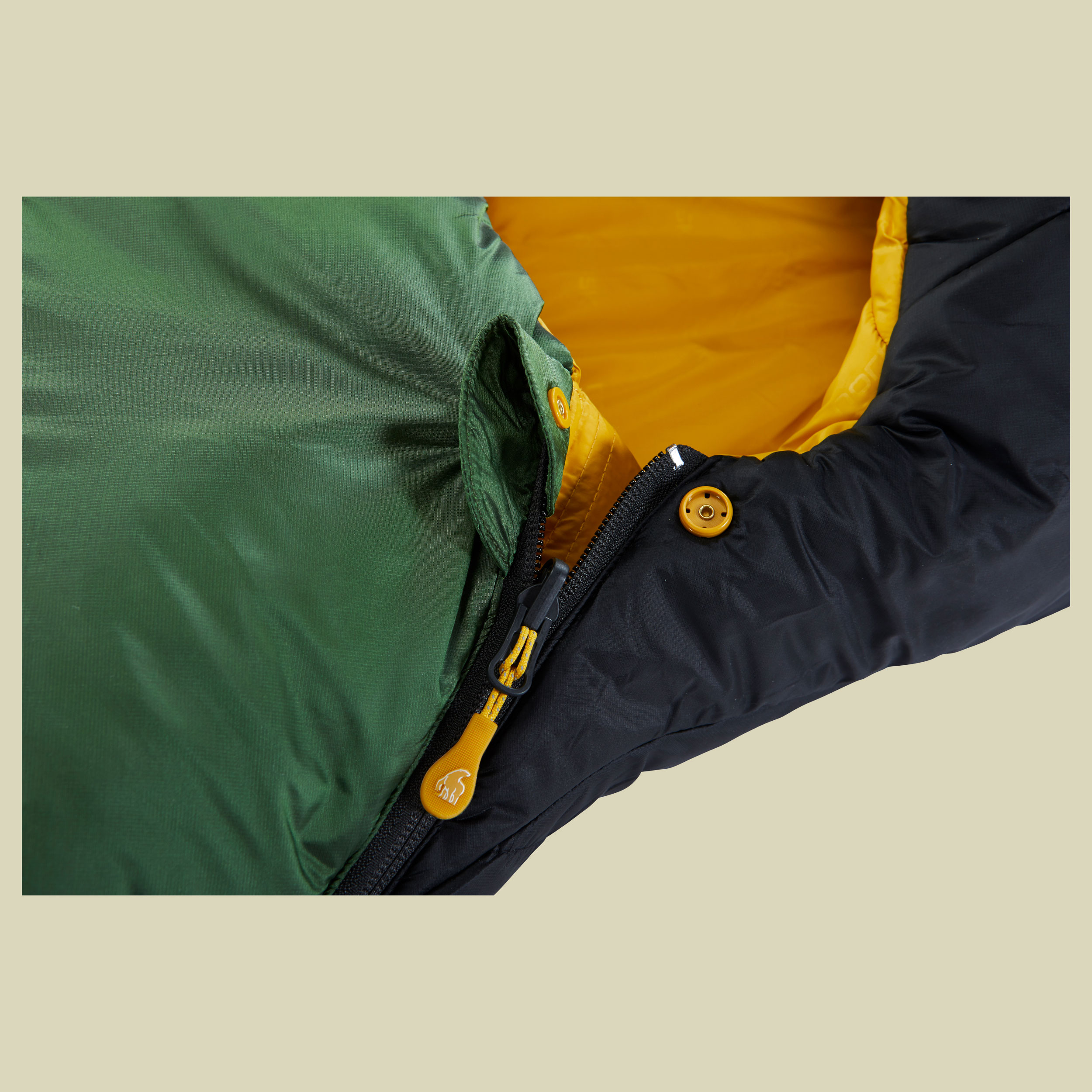 Gormsson +4 Curve bis Körpergröße 205 cm (XL) Farbe artichoke green/mustard yellow/black, Reißverschluss links