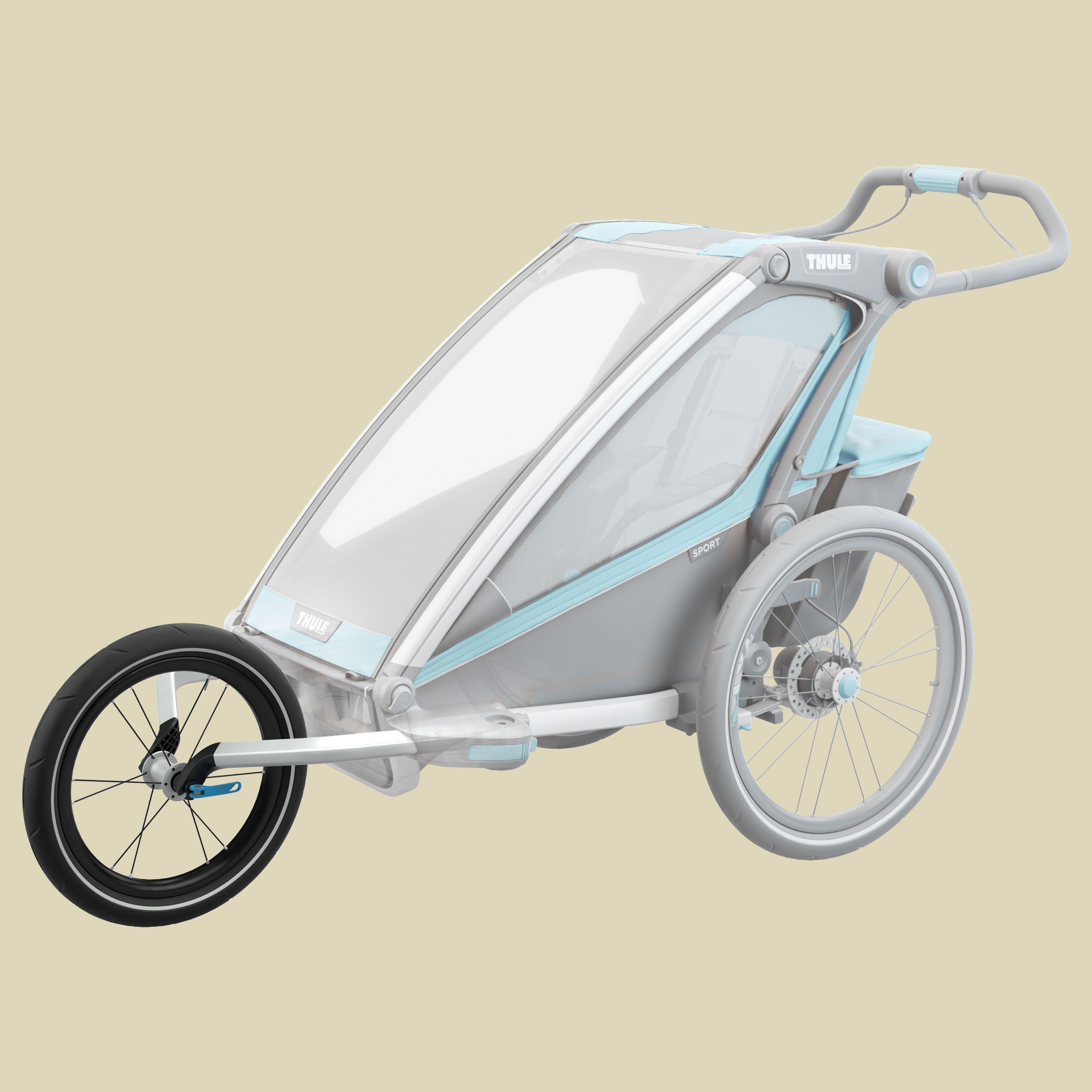 Chariot Jogging Kit 1 für 1-sitzige Kinderanhänger