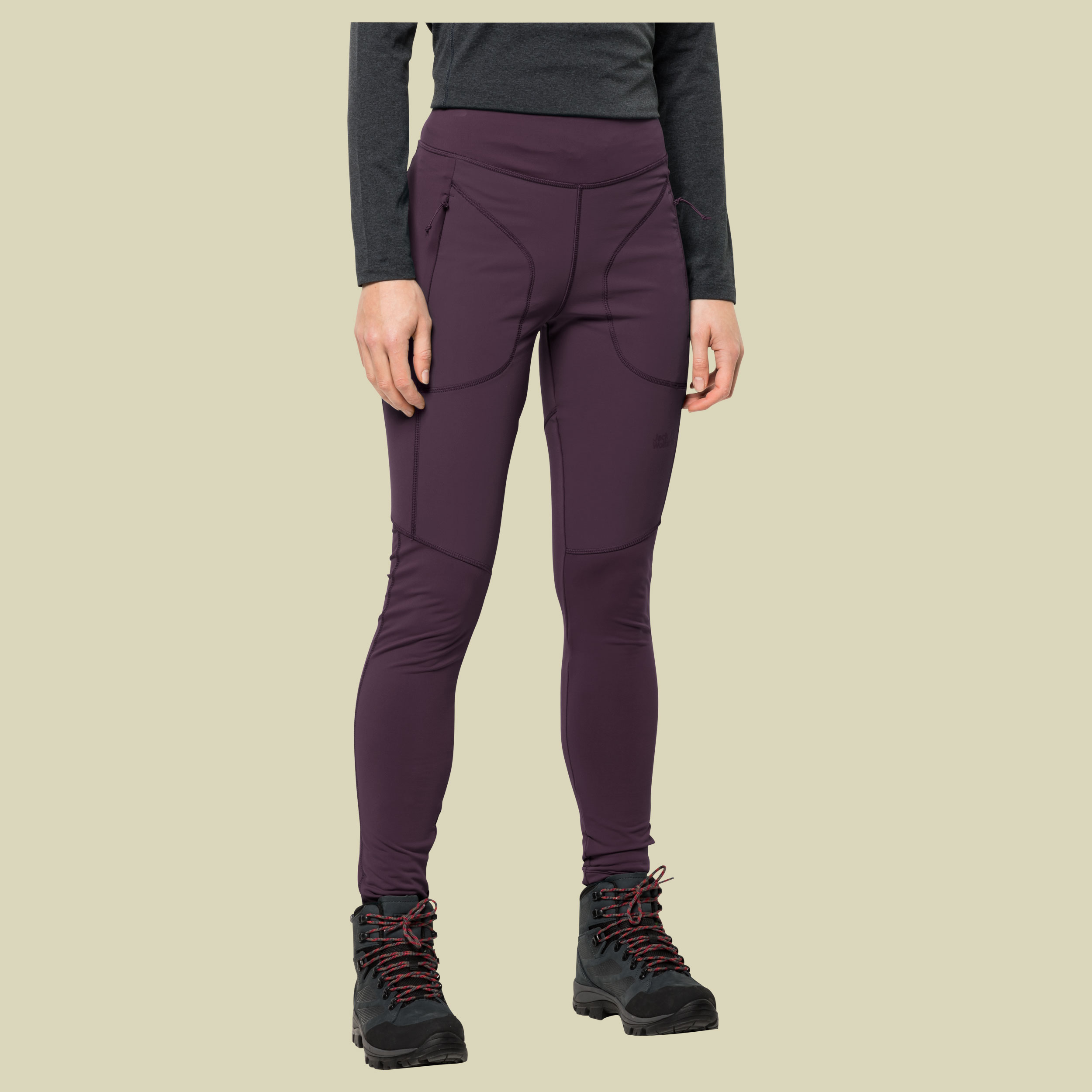 Salmaser Tights Women Größe S Farbe grapevine