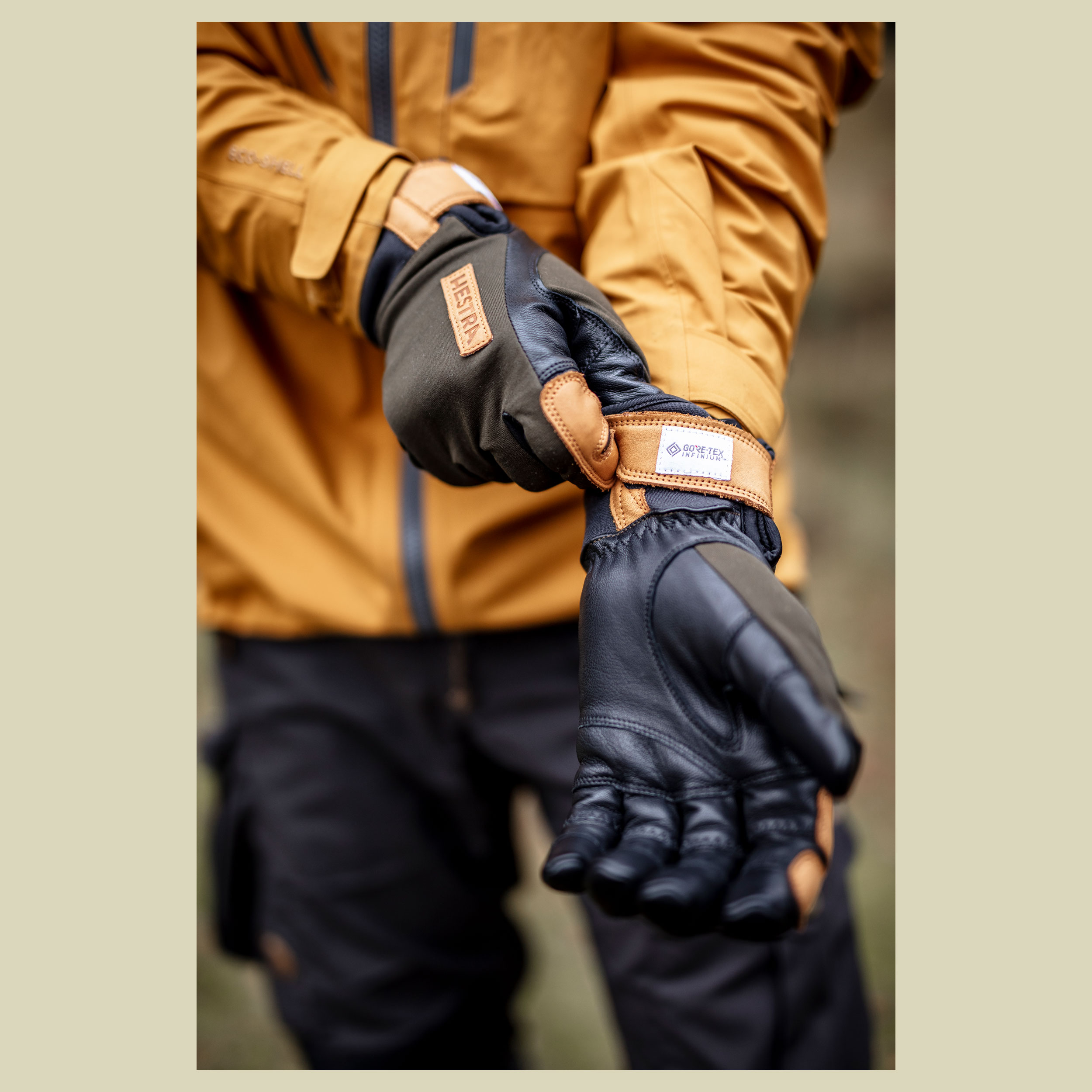 Ergo Grip Active Wool Terry Größe 9 Farbe dark forest/black