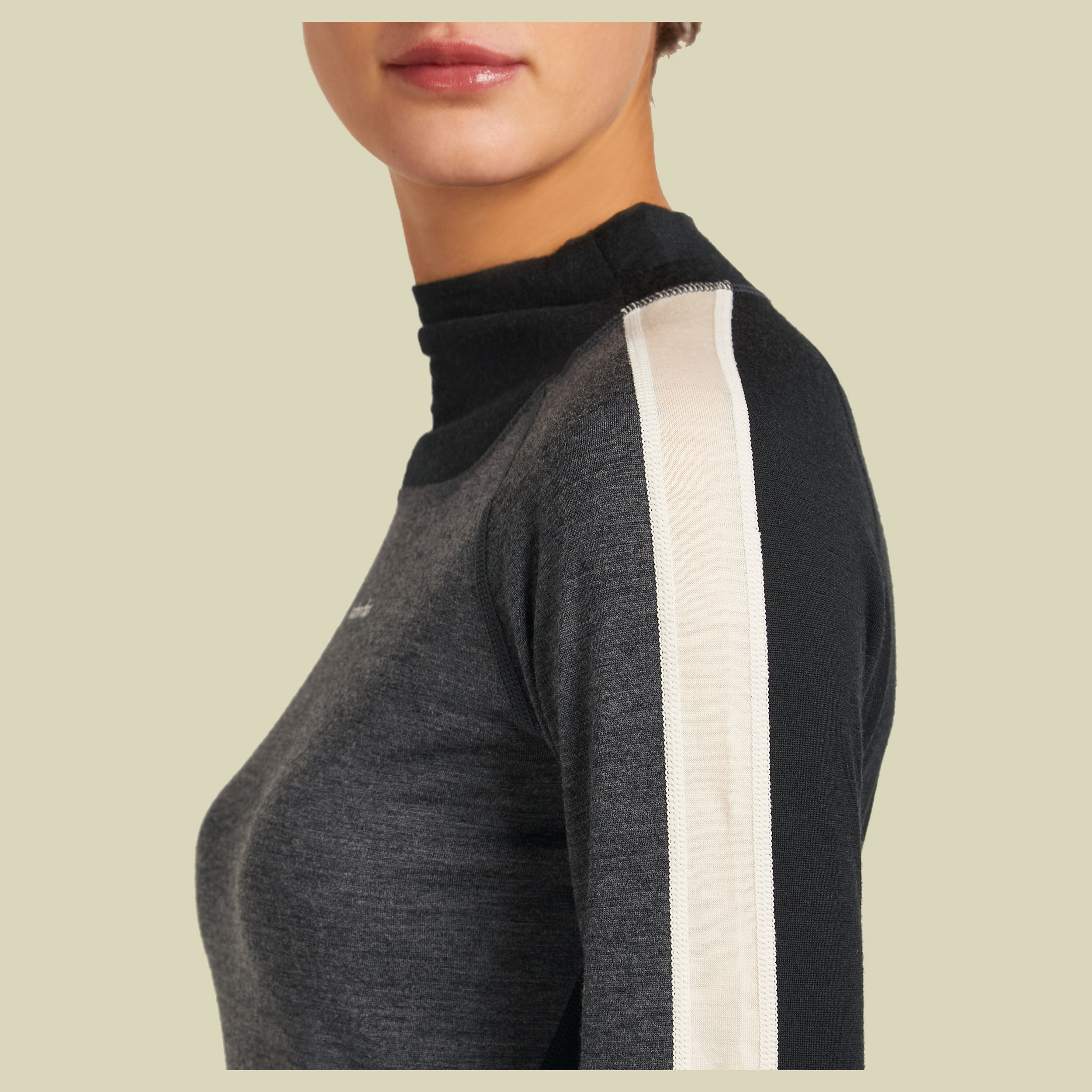 Merino 200 Oasis+ LS High Neck Women Merino 200 Oasis+ LS High Neck Women XL grau - black/jet hthr/undyed/CB