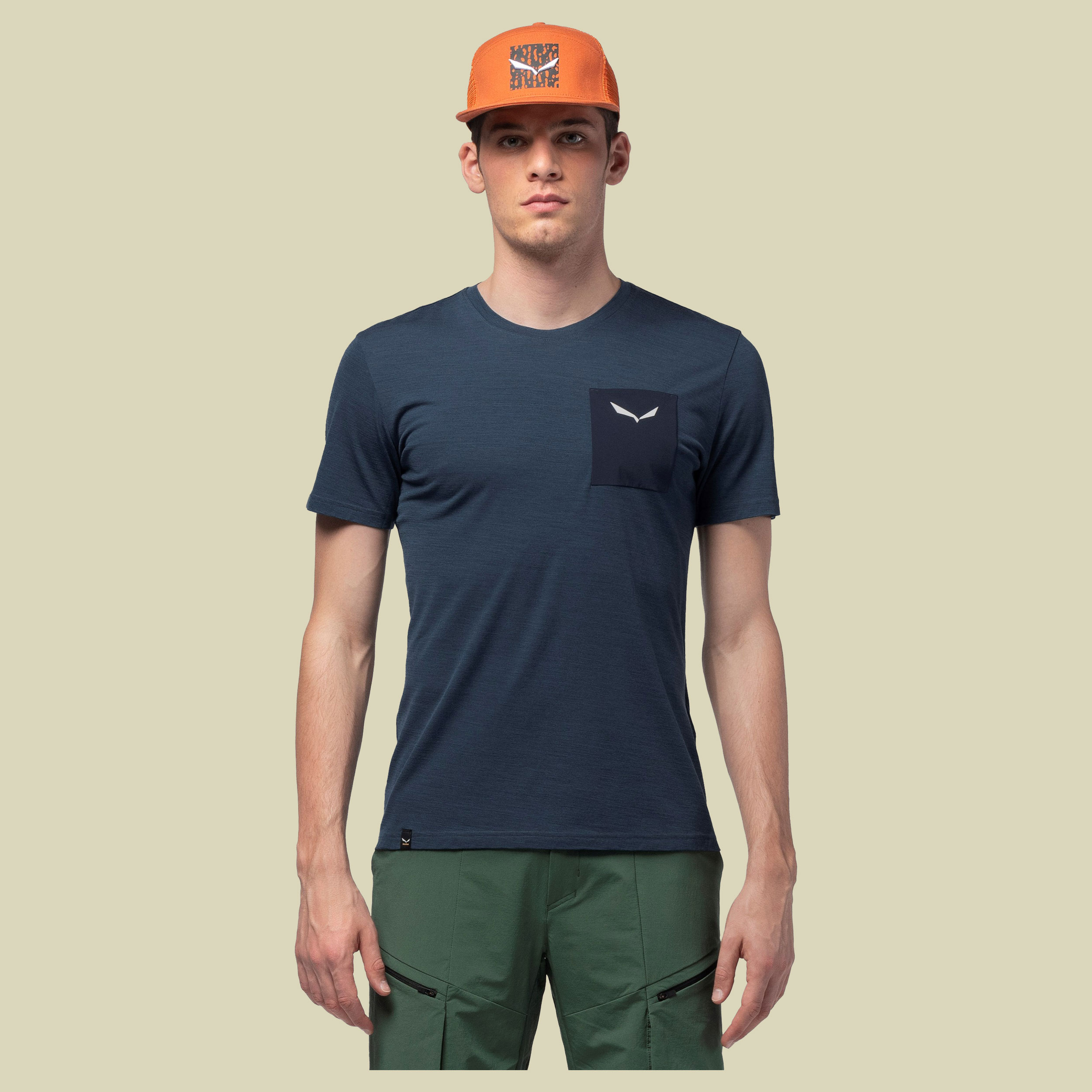 Pure Logo Pocket AM M T-Shirt Men Größe M  Farbe dark denim