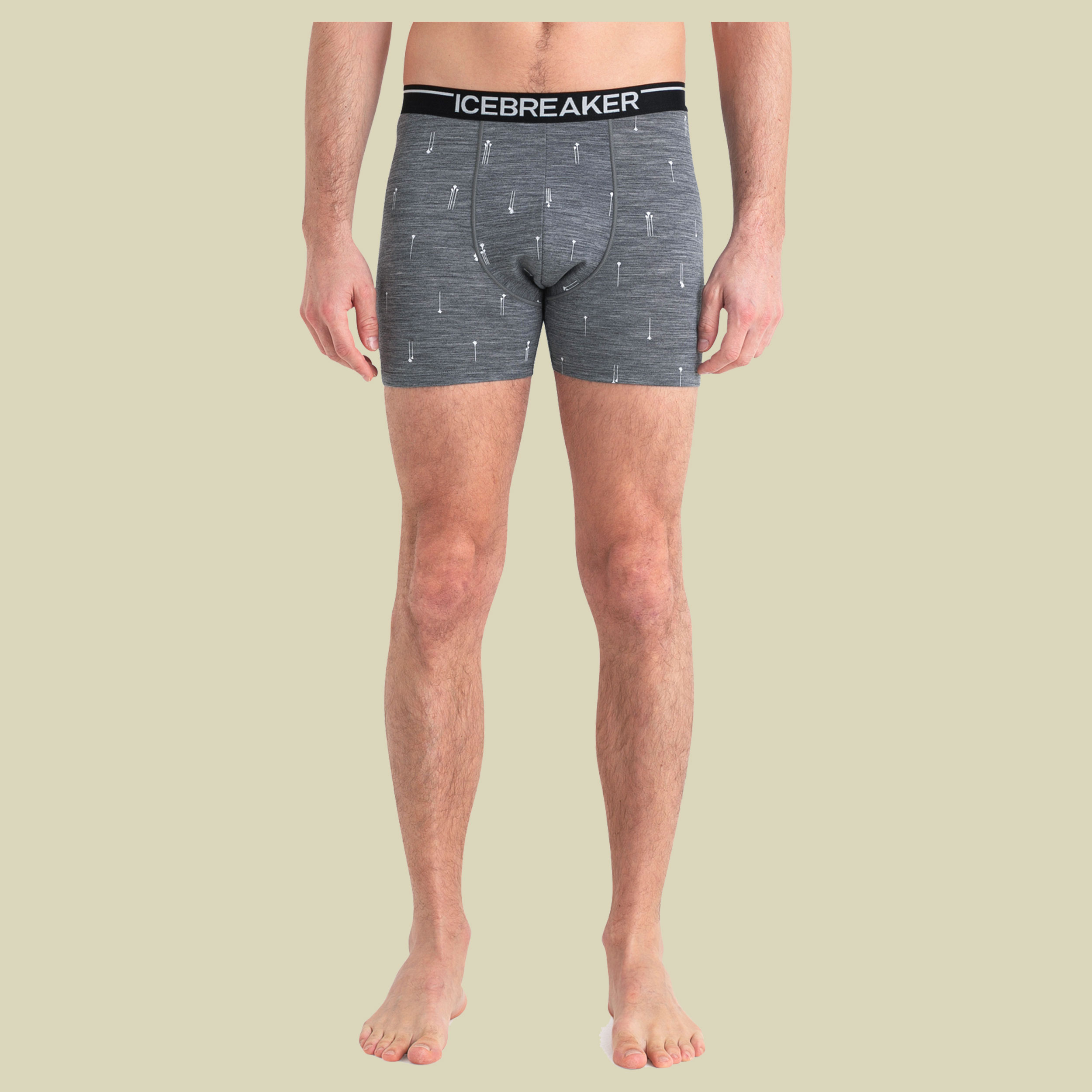 Merino Anatomica Boxers Palm Trail AOP Men L grau - gritstone HTHR