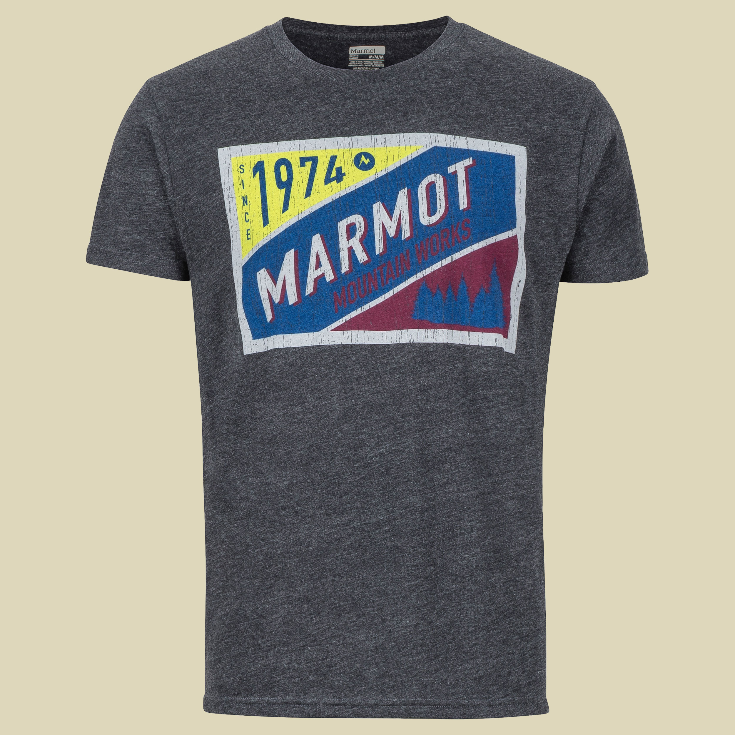 Mountain Tab Tee SS Men Größe L Farbe charcoal heather