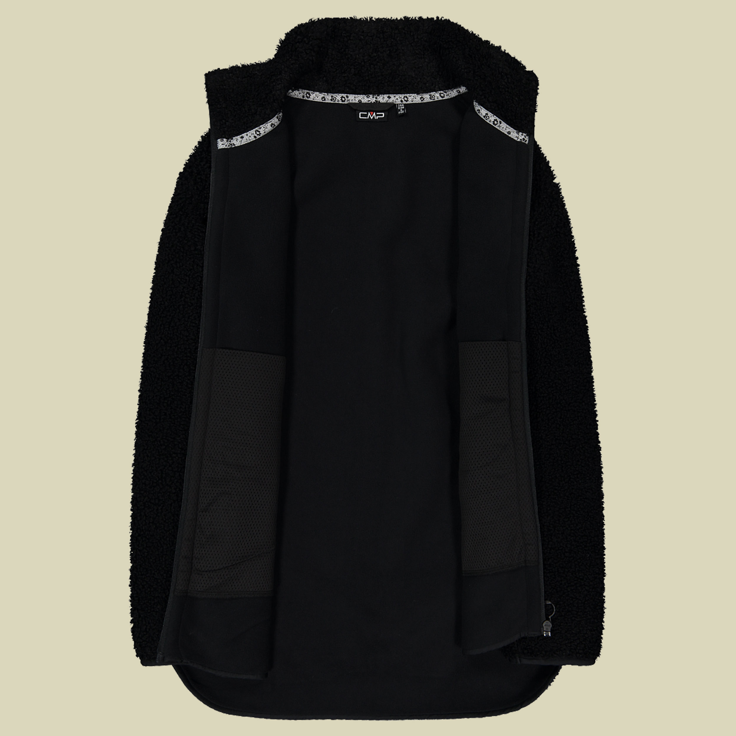 Woman Long Jacket Bonded Teddy with inner Polar Fleece