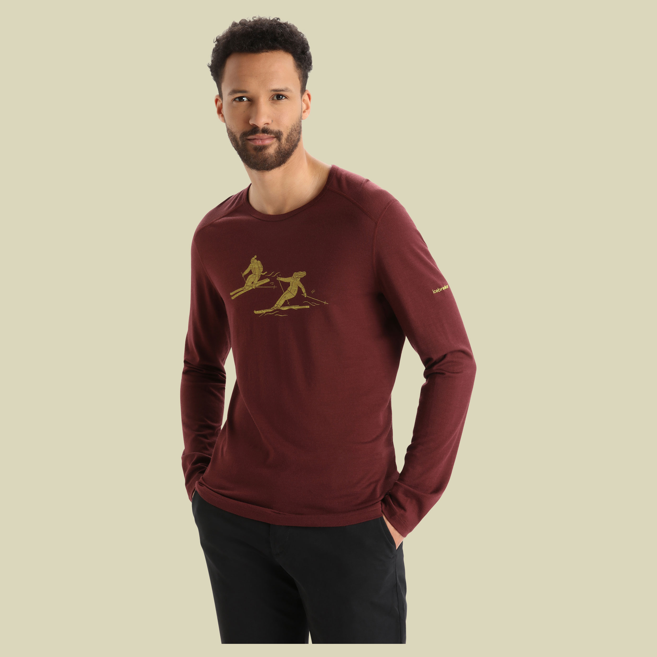 200 Oasis LS Crewe Last Run Men Größe M  Farbe espresso