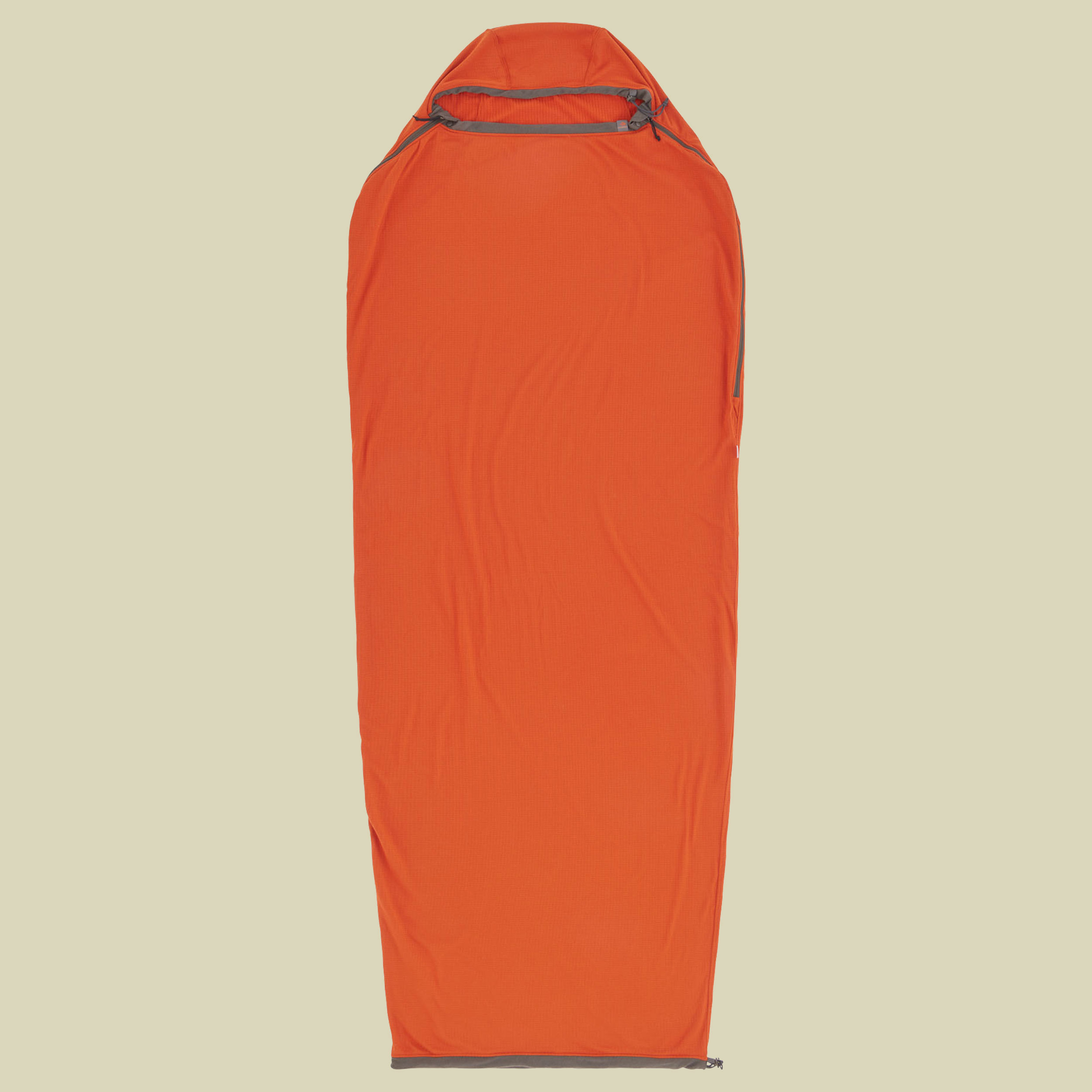 Reactor Fleece Sleeping Bag Liner - Mummy w/ Drawcord Standard rot - picante red