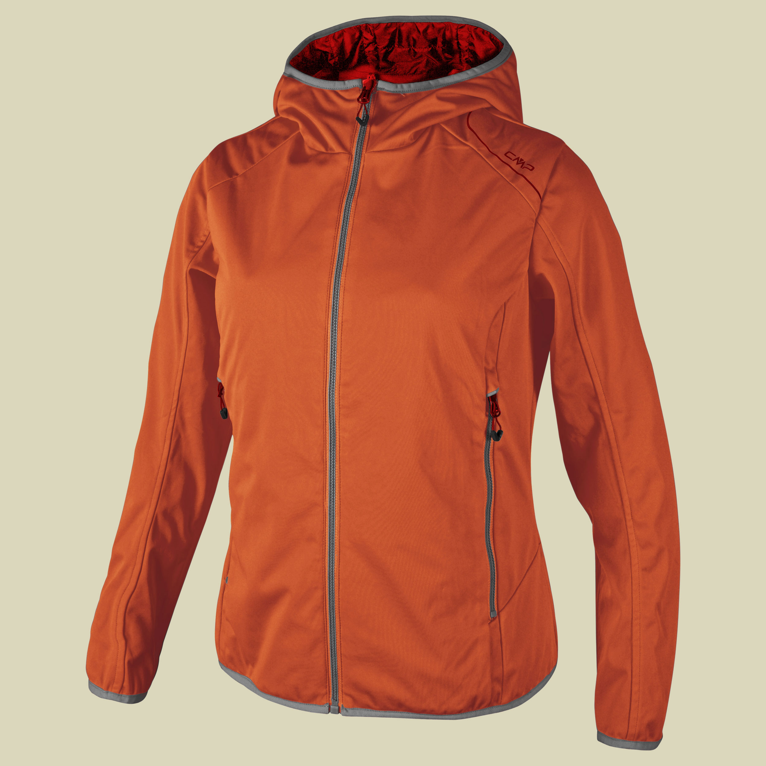 Woman Fix Hood Softshell Reverse Jacket 3A54666 Größe 34 Farbe C267 aranciata- bitter ice